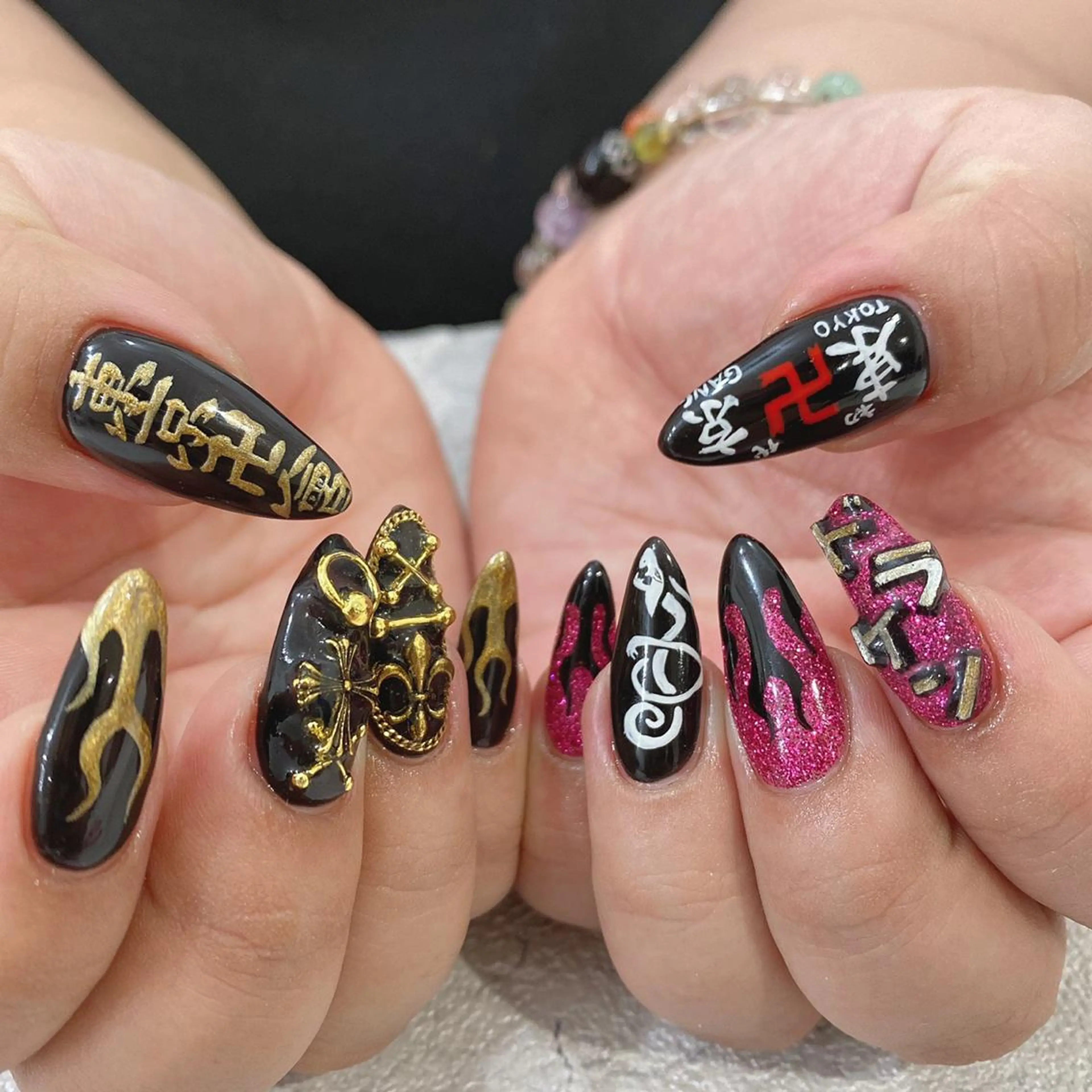 セミロング ネイル ハンドネイル cho nailのネイルデザイン
