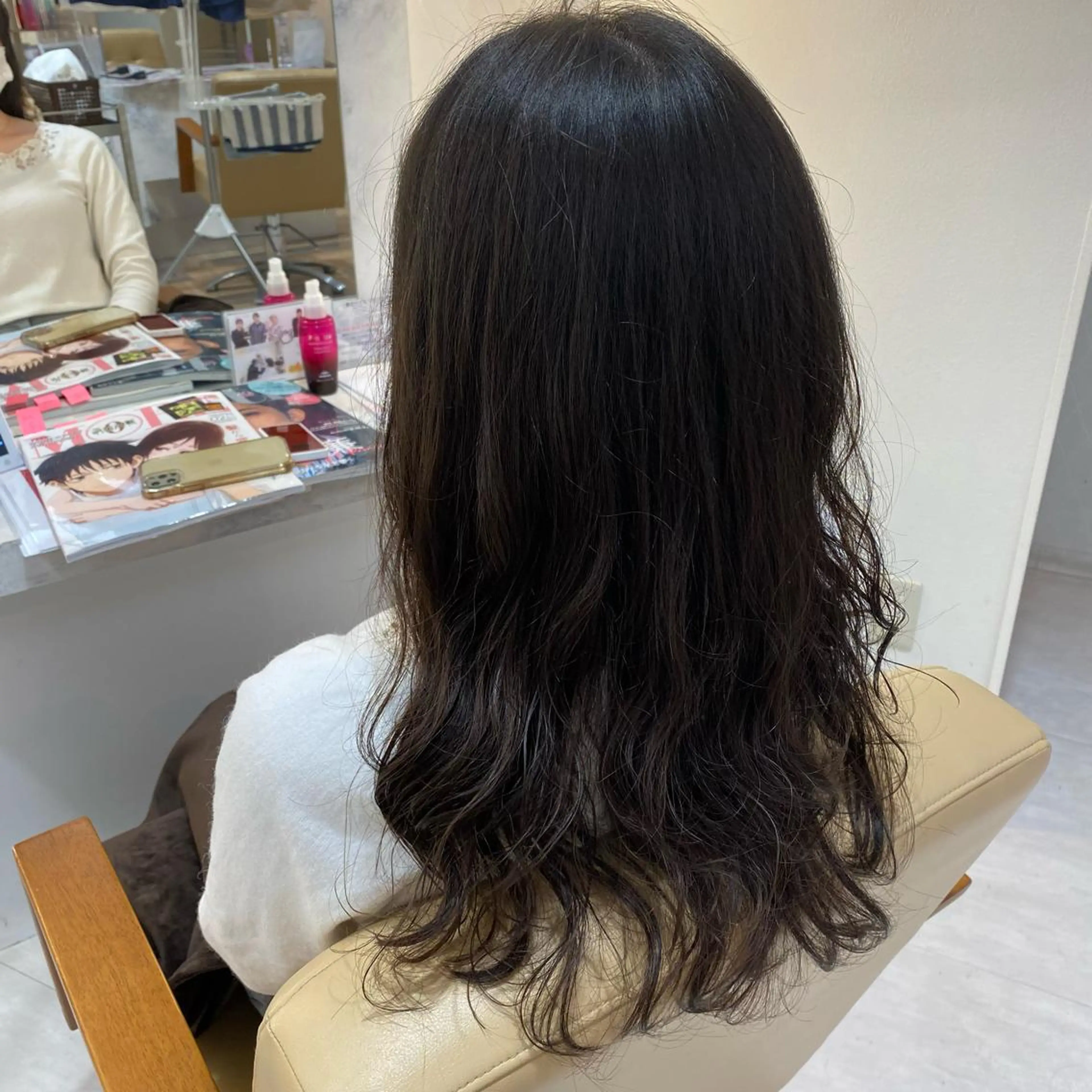 ロング パーマ デジタルパーマ 三好 涼華のヘアスタイル