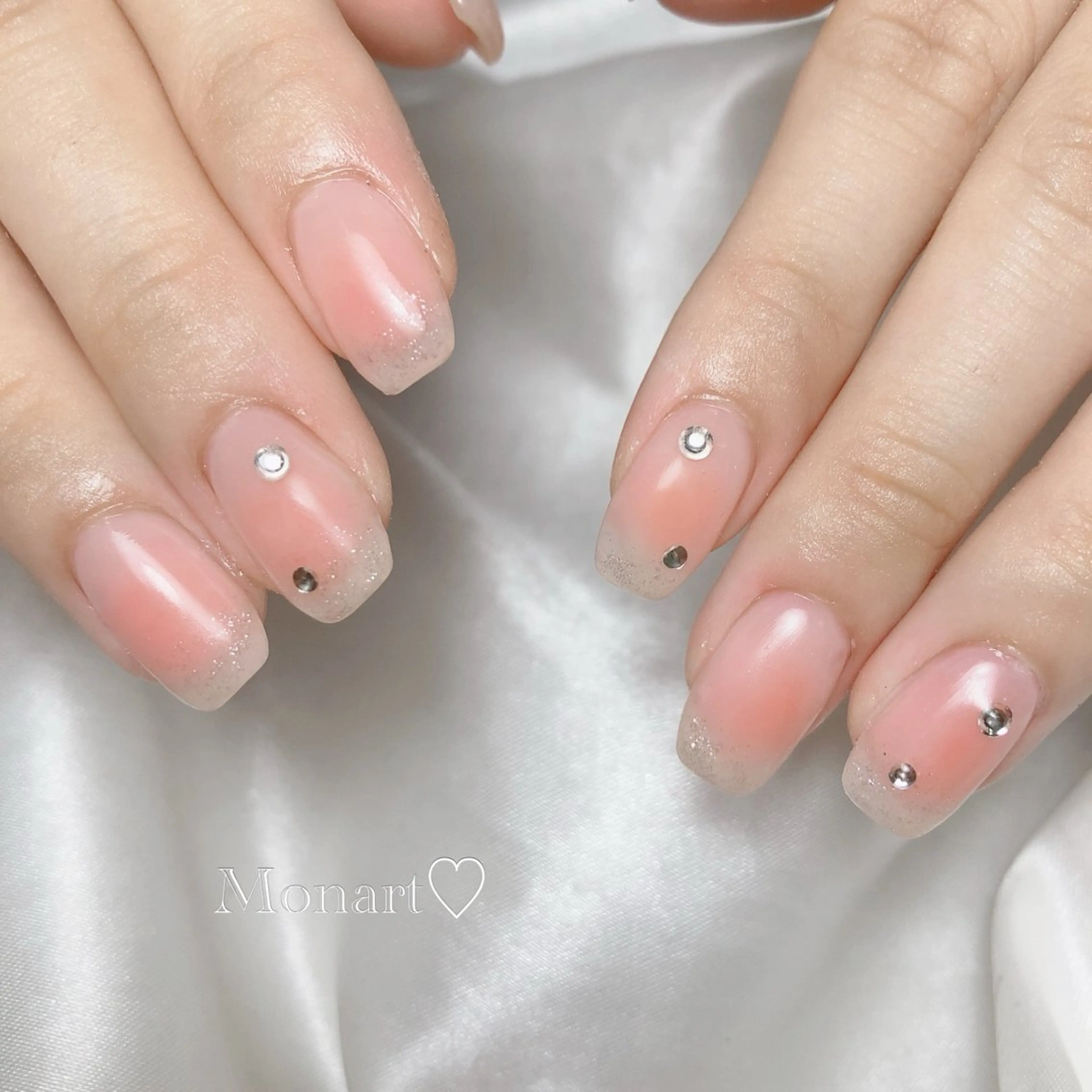 ネイル チークネイル Monart♡ Misaoのネイルデザイン