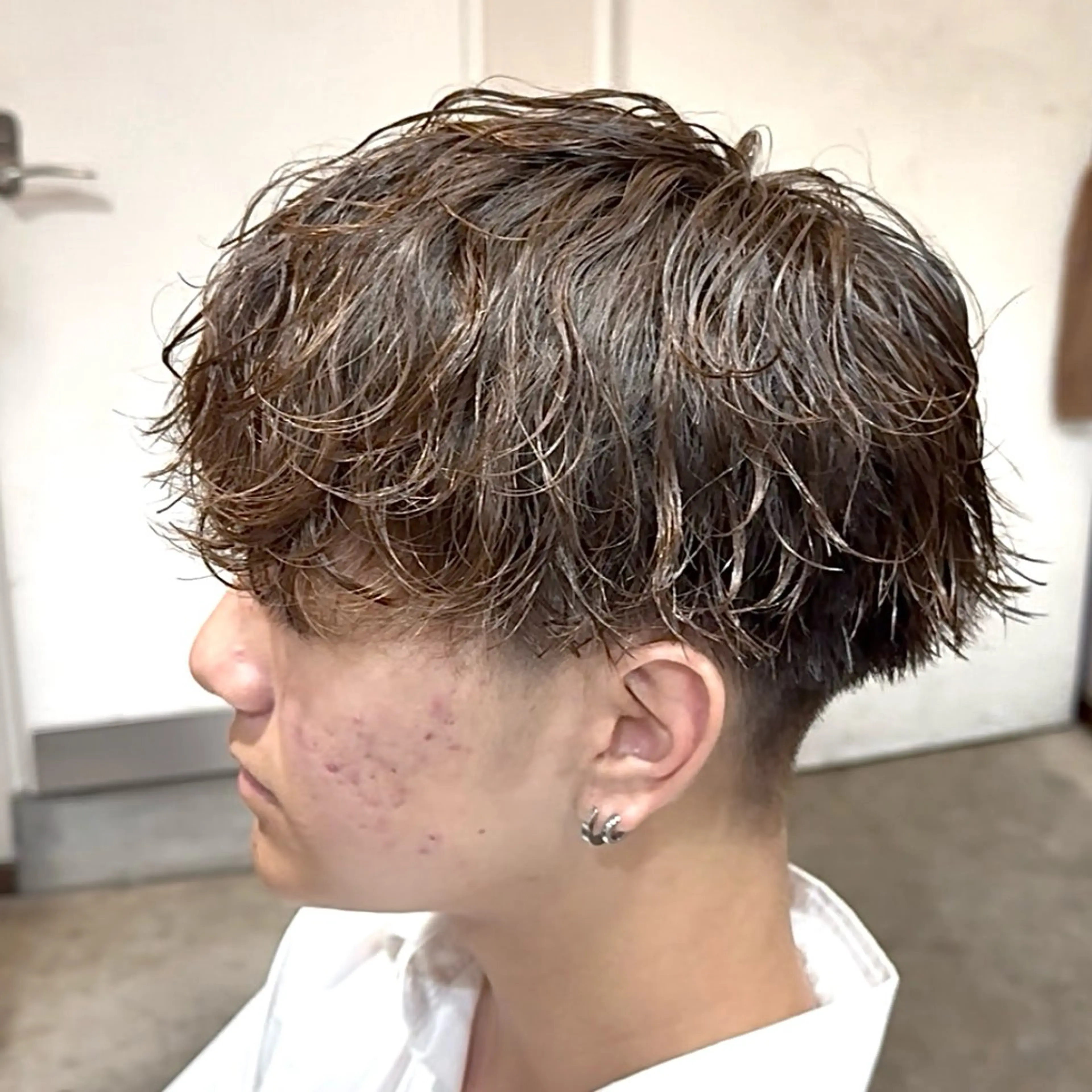 パーマ メンズ 波巻きパーマ カット パーマ 波巻き|シャドウ| サーフカール|RYUのヘアスタイル