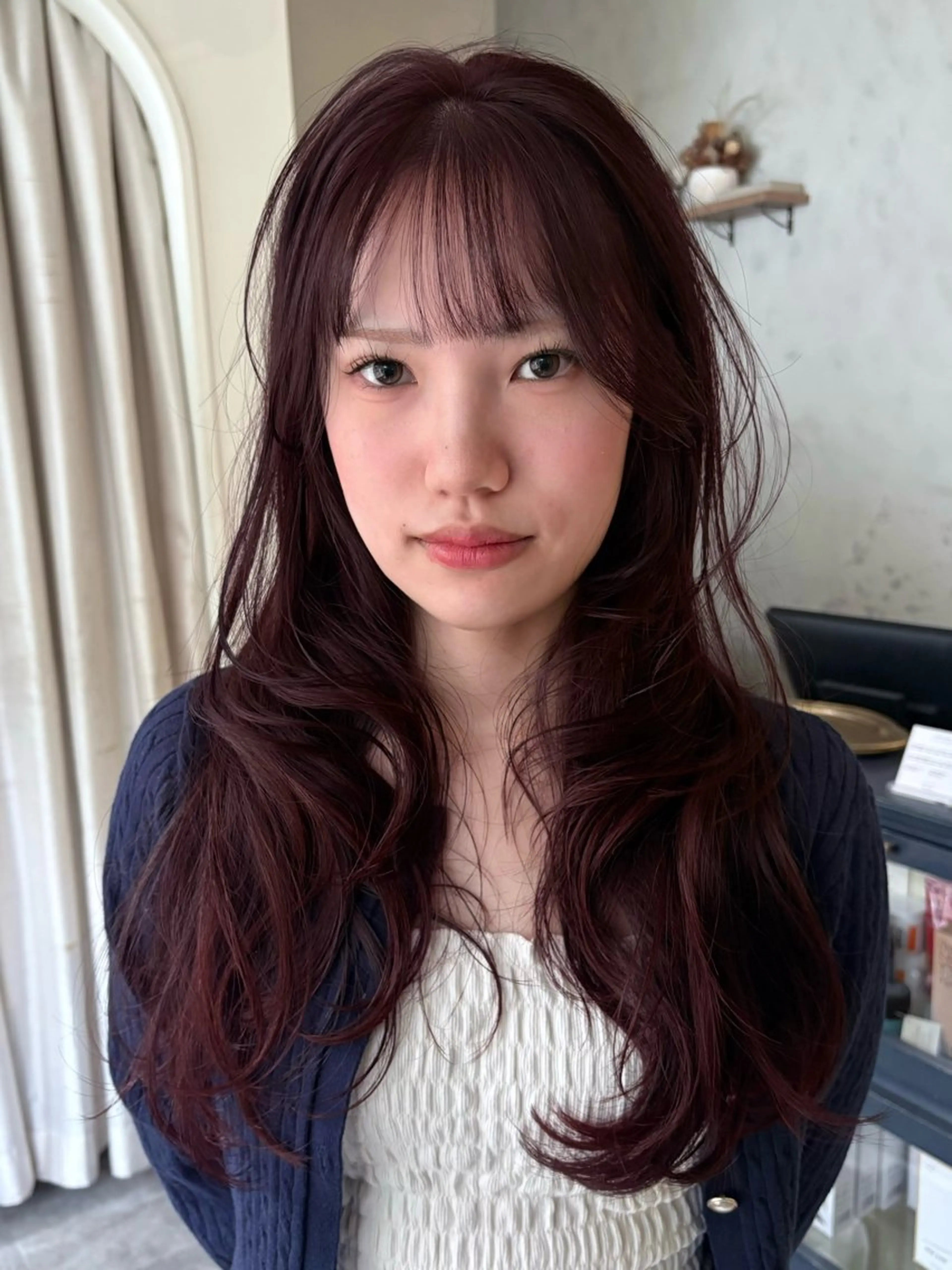 ロング ヘアカラー SIKI yuuna レイヤーカット🪽のヘアスタイル