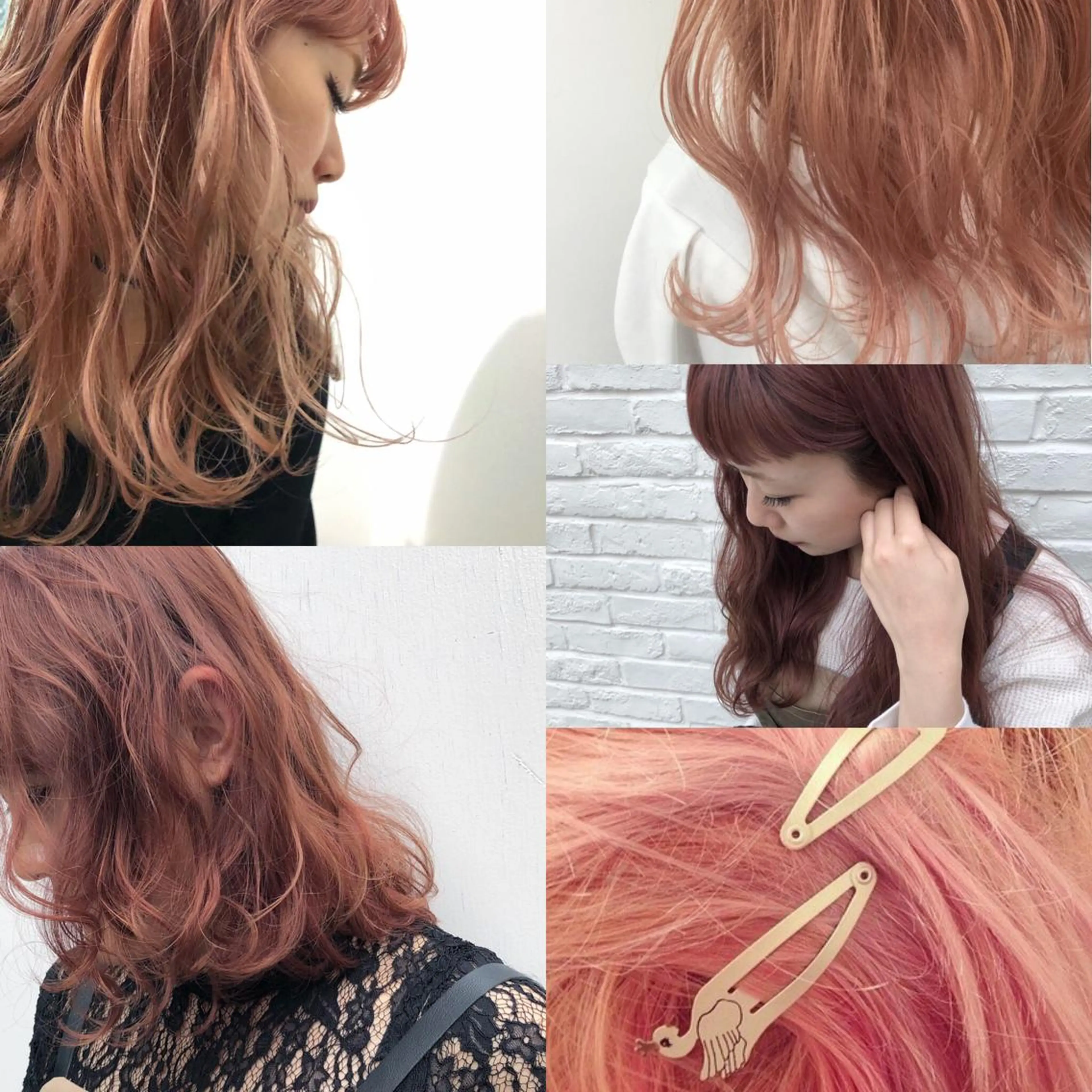 カラー ピンクカラー ニシオカ タクヤのヘアスタイル