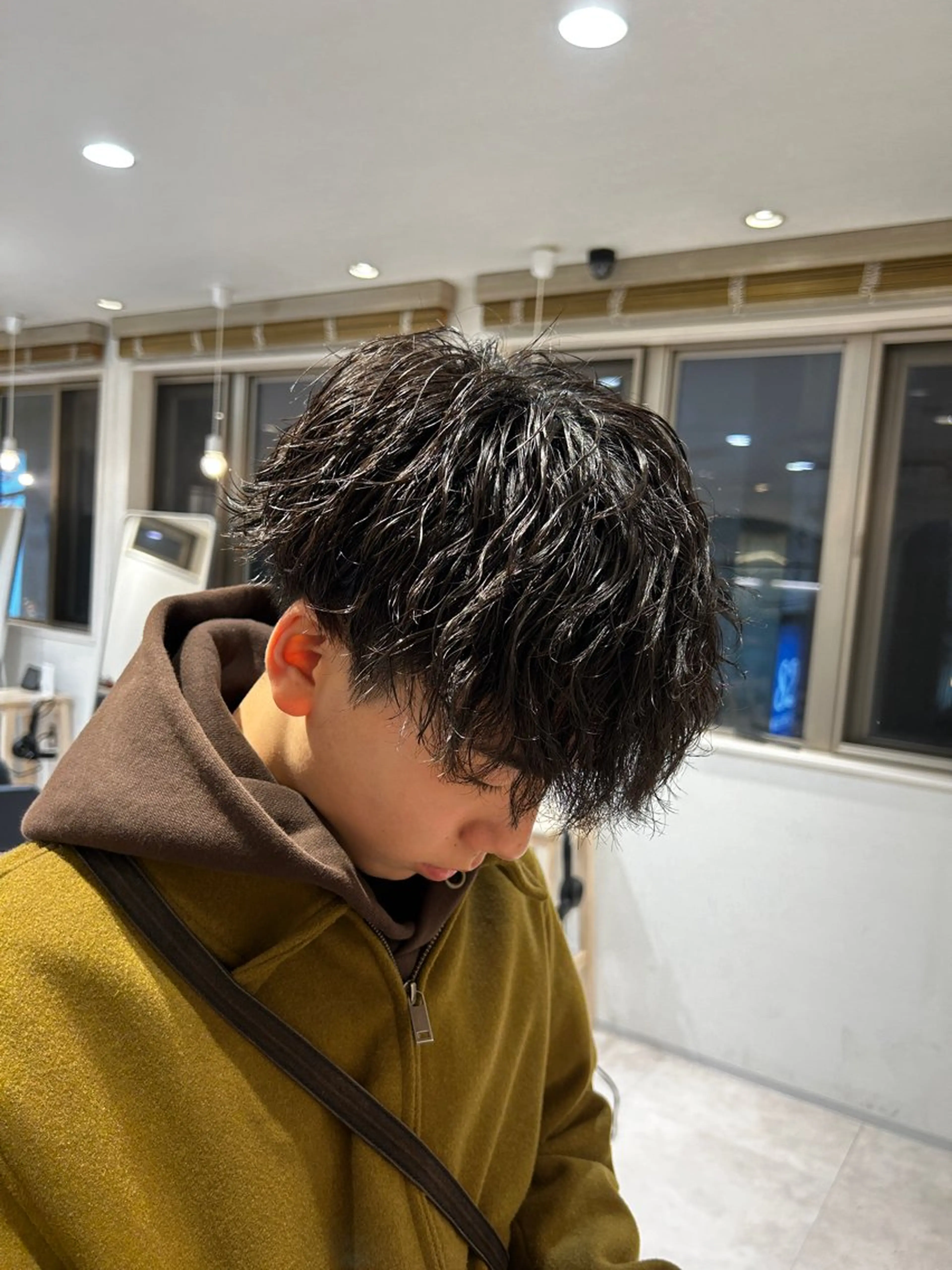 ショート パーマ メンズ AI TOKYO  横浜店所属・メンズ支持数No.1 👑リュウ👑のヘアスタイル