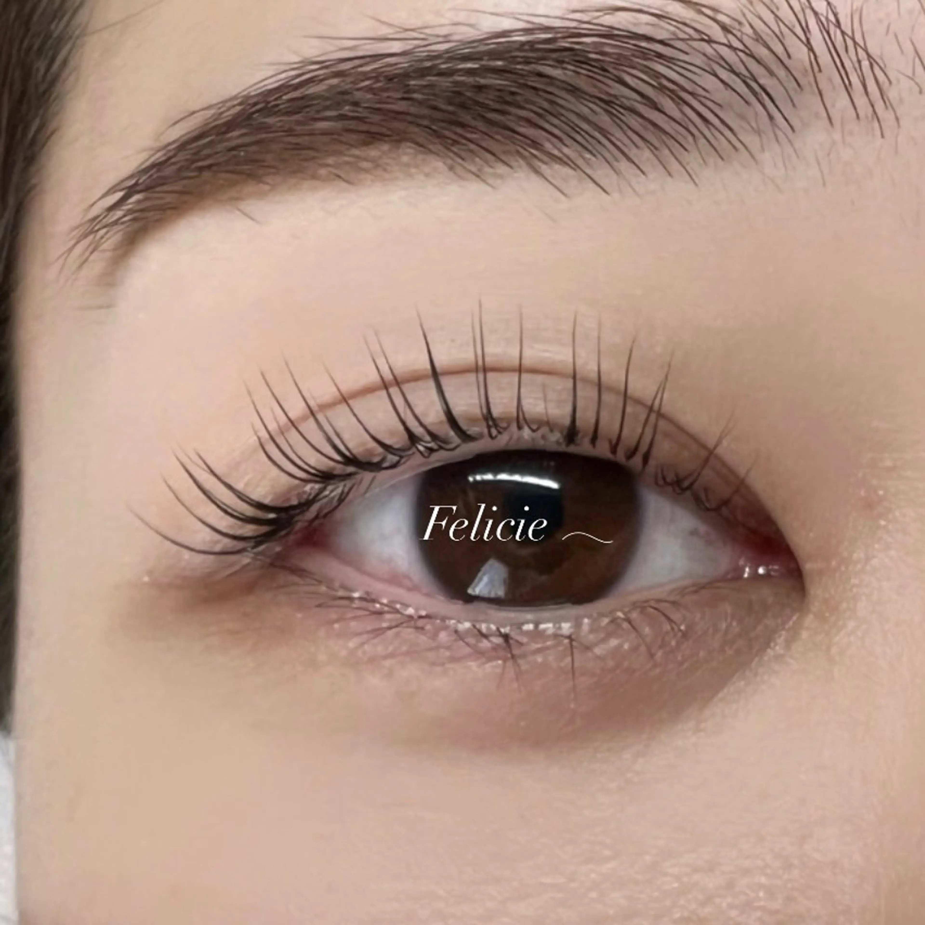 マツエク・マツパ パリジェンヌラッシュリフト マツパ Felicie＊ Sayakaのマツエク・マツパデザイン