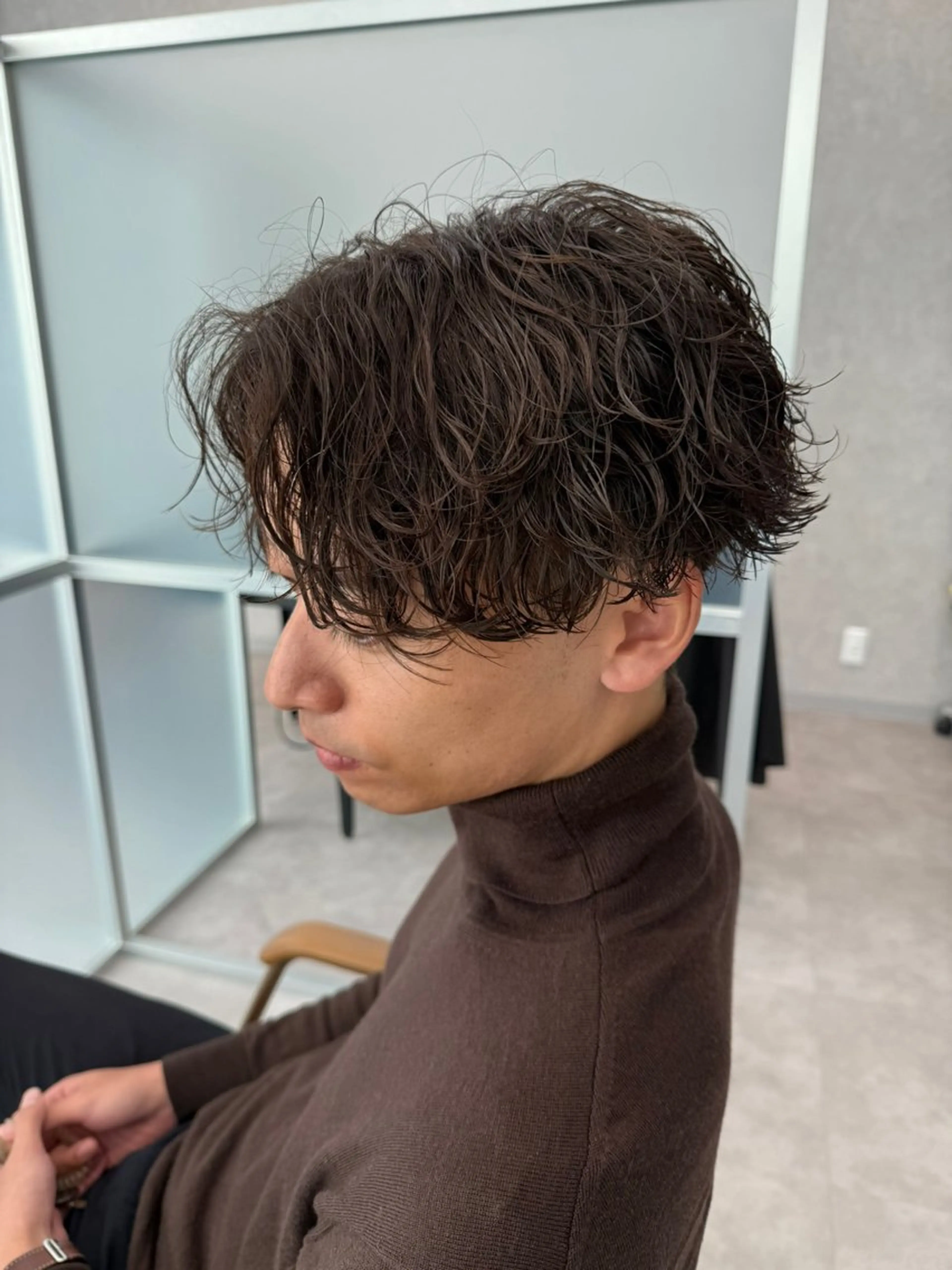 ショート パーマ メンズ メンズパーマ 波巻きパーマ カット パーマ メンズパーマ職人/ 天神/tatsukiのヘアスタイル