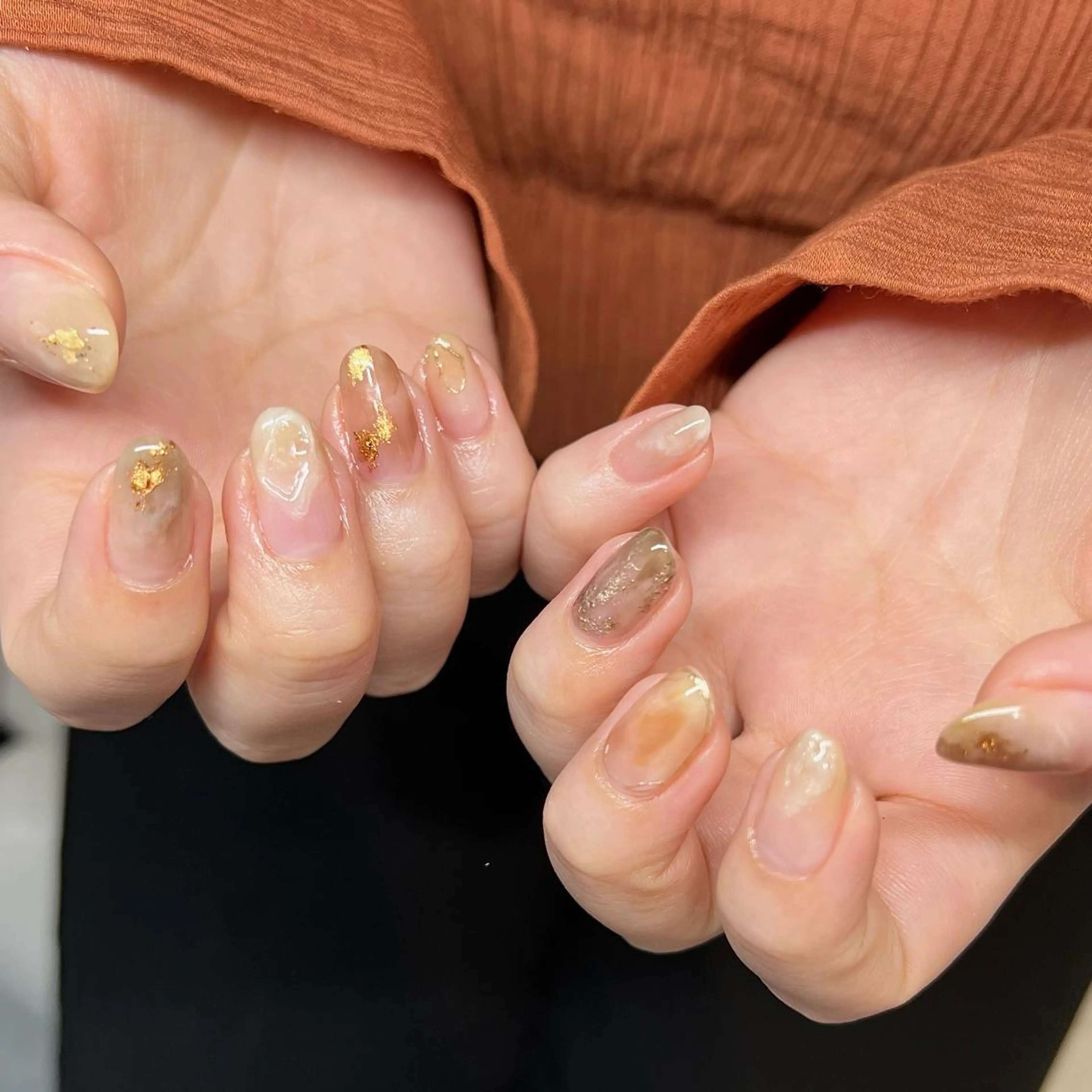ミディアム ネイル マツエク・マツパ ハンドネイル REVIA_nail maiのネイルデザイン