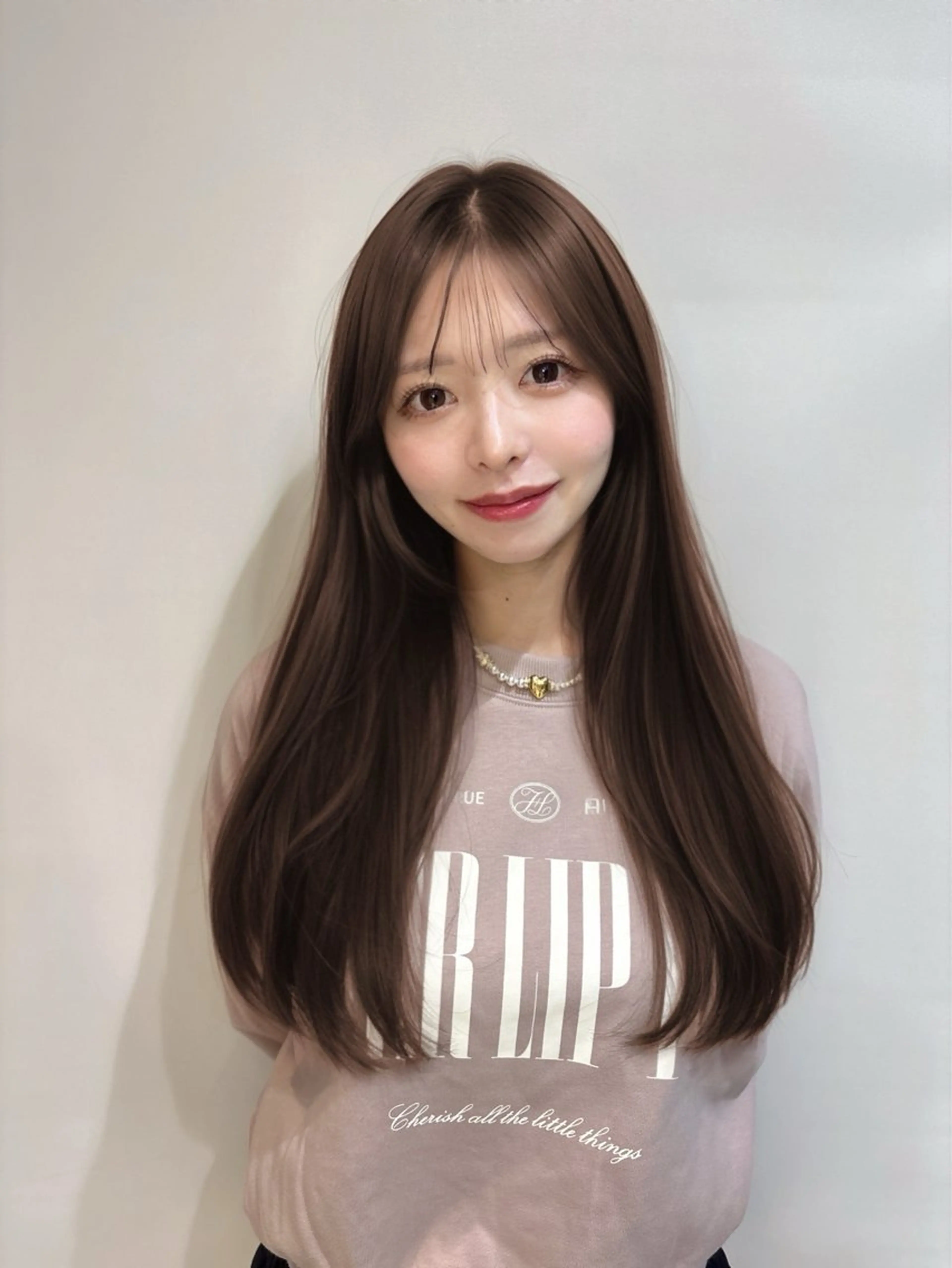 ロング 縮毛矯正 トリートメント 💗ブリーチなし 垢抜け💗徳井はやとのヘアスタイル