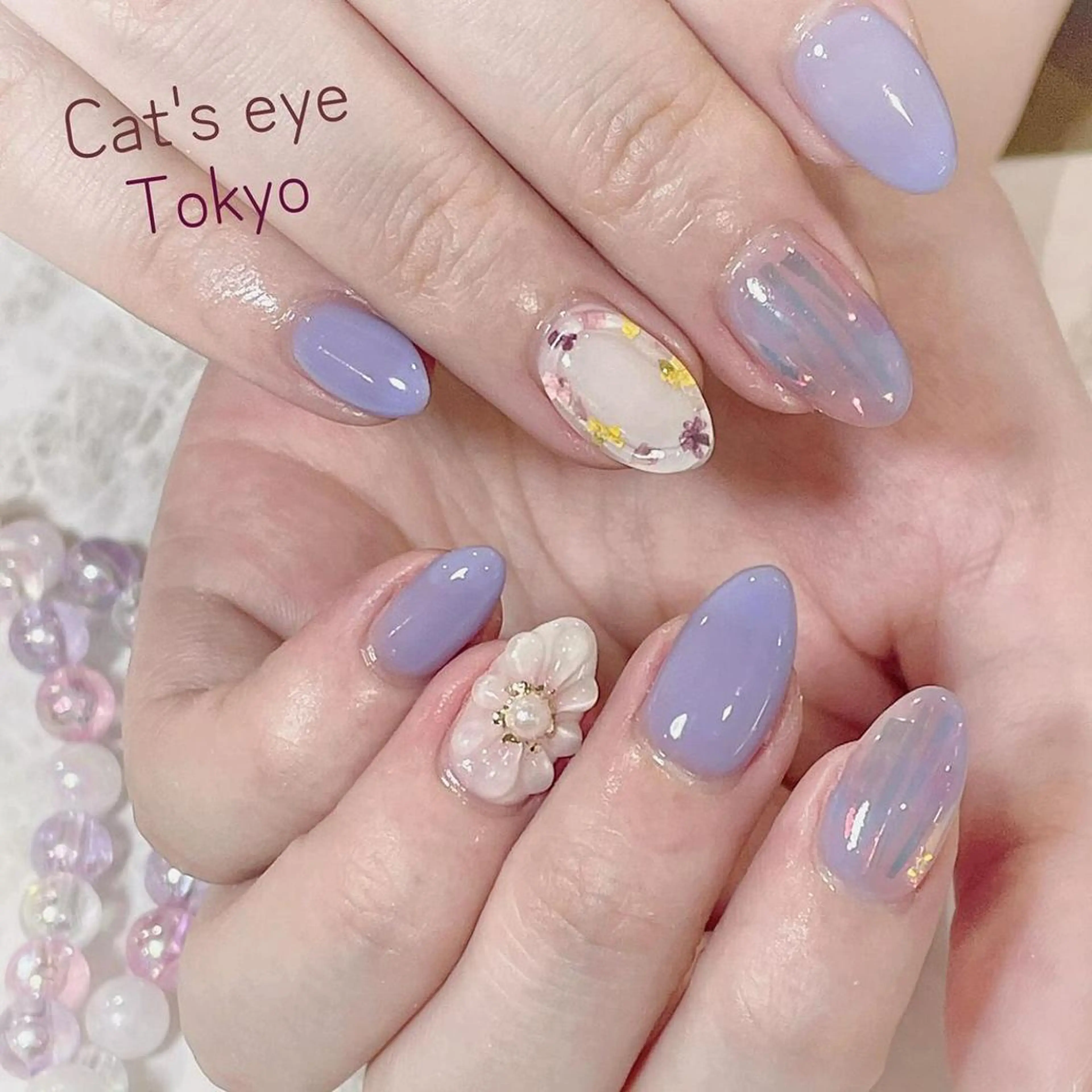 ネイル アートネイル フラワーネイル ジェルネイル マグネットネイル ミラーネイル Cat's eye TOKYO 新宿店のネイルデザイン