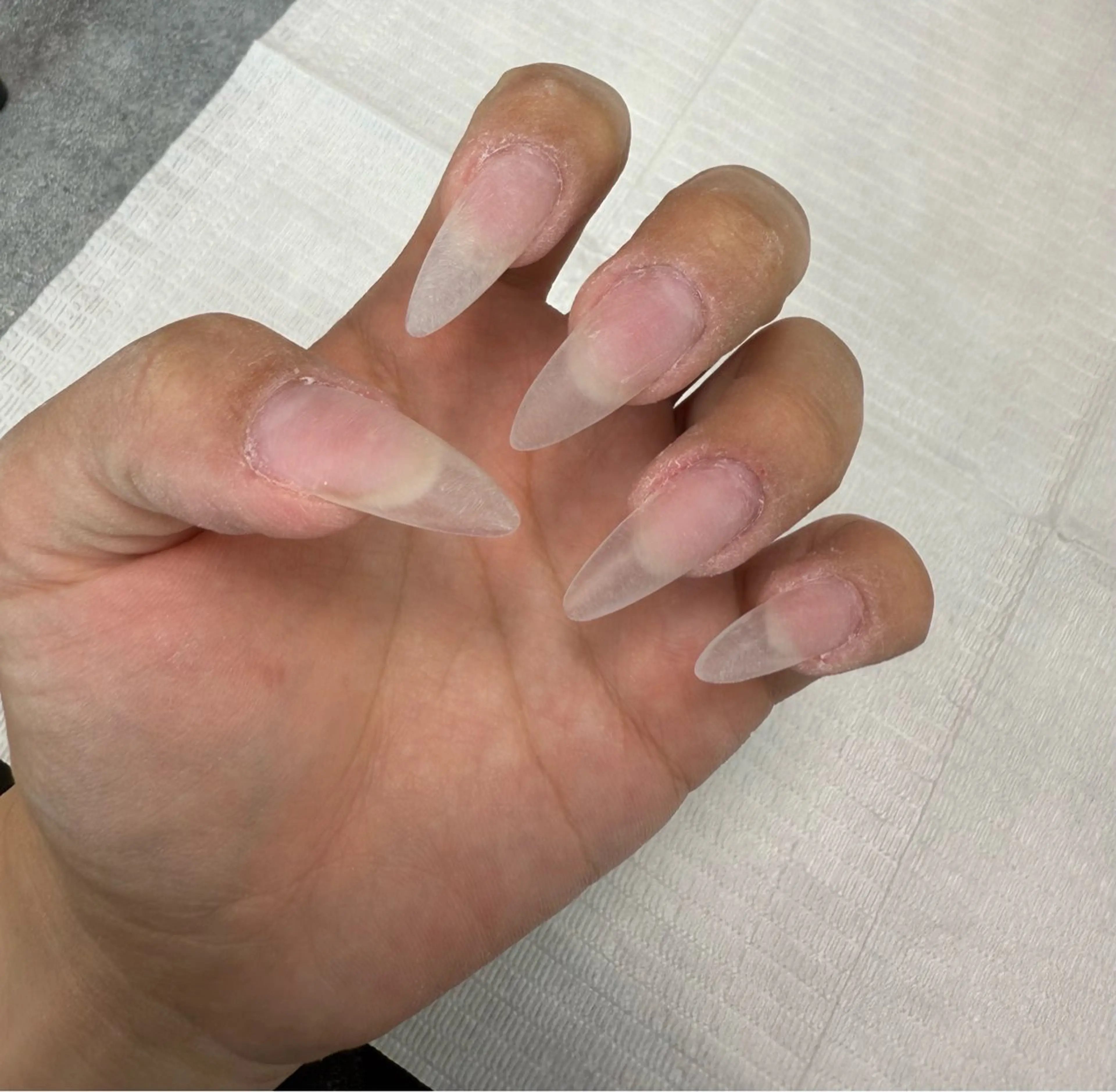 アクリルスカルプチュア長さ出し1本の写真