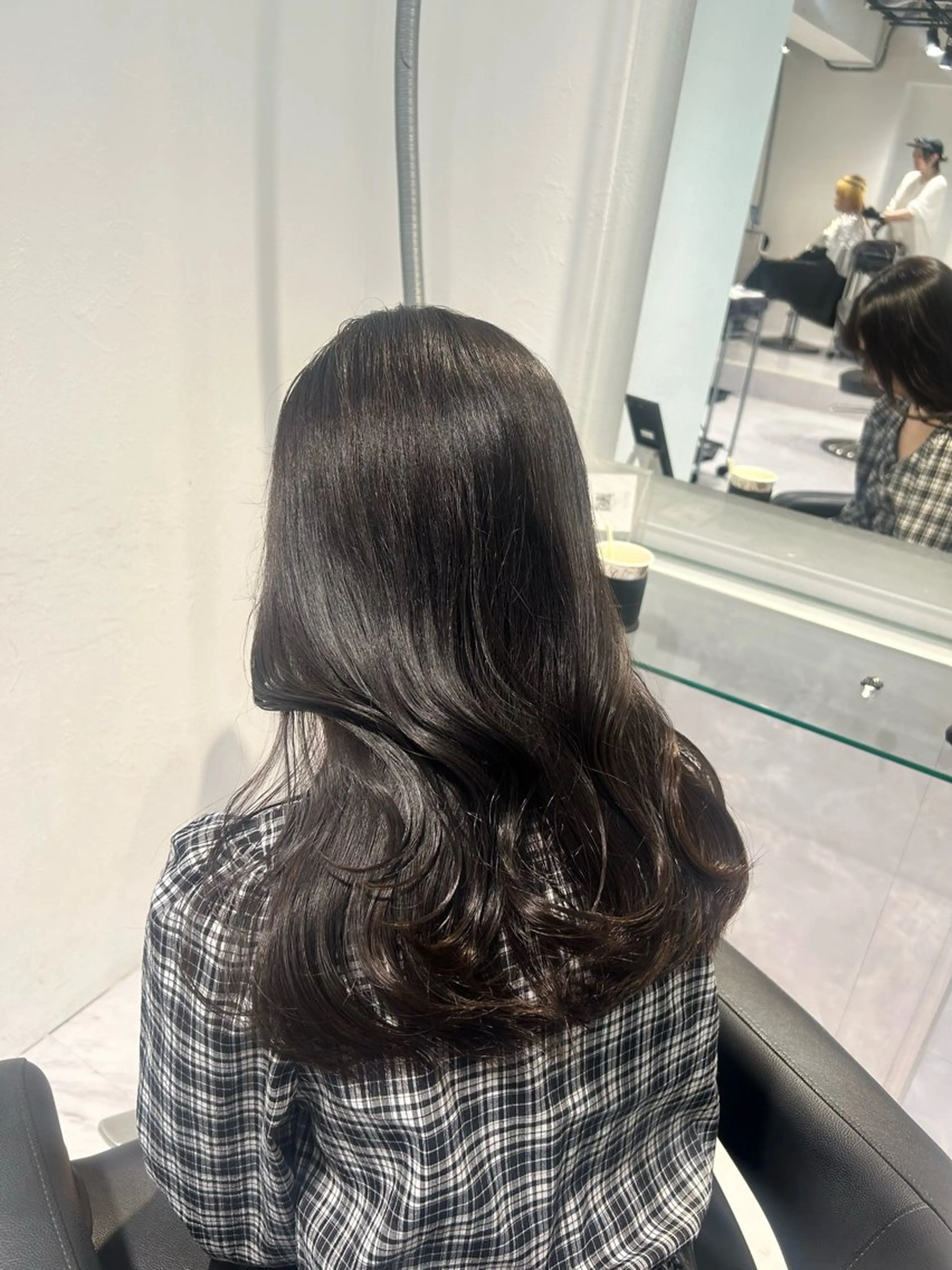 ロング カラー ヘアカラー トリートメント 表参道/透明感カラー /暗髪/ジュキヤのヘアスタイル