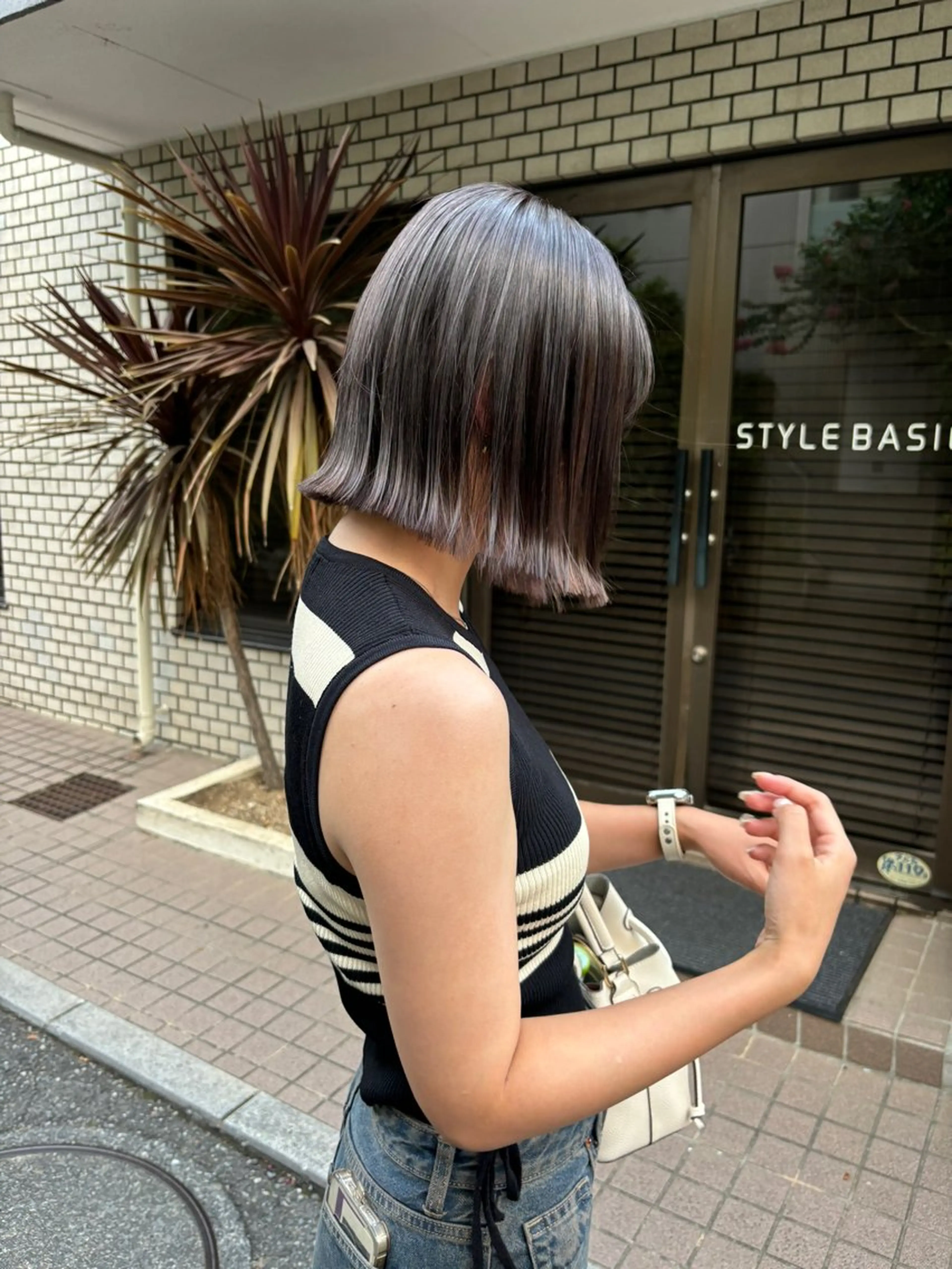 ミディアム カラー カット ヘアカラー トリートメント 韓国ボブ＆顔まわり レイヤー♡TOMOEのヘアスタイル