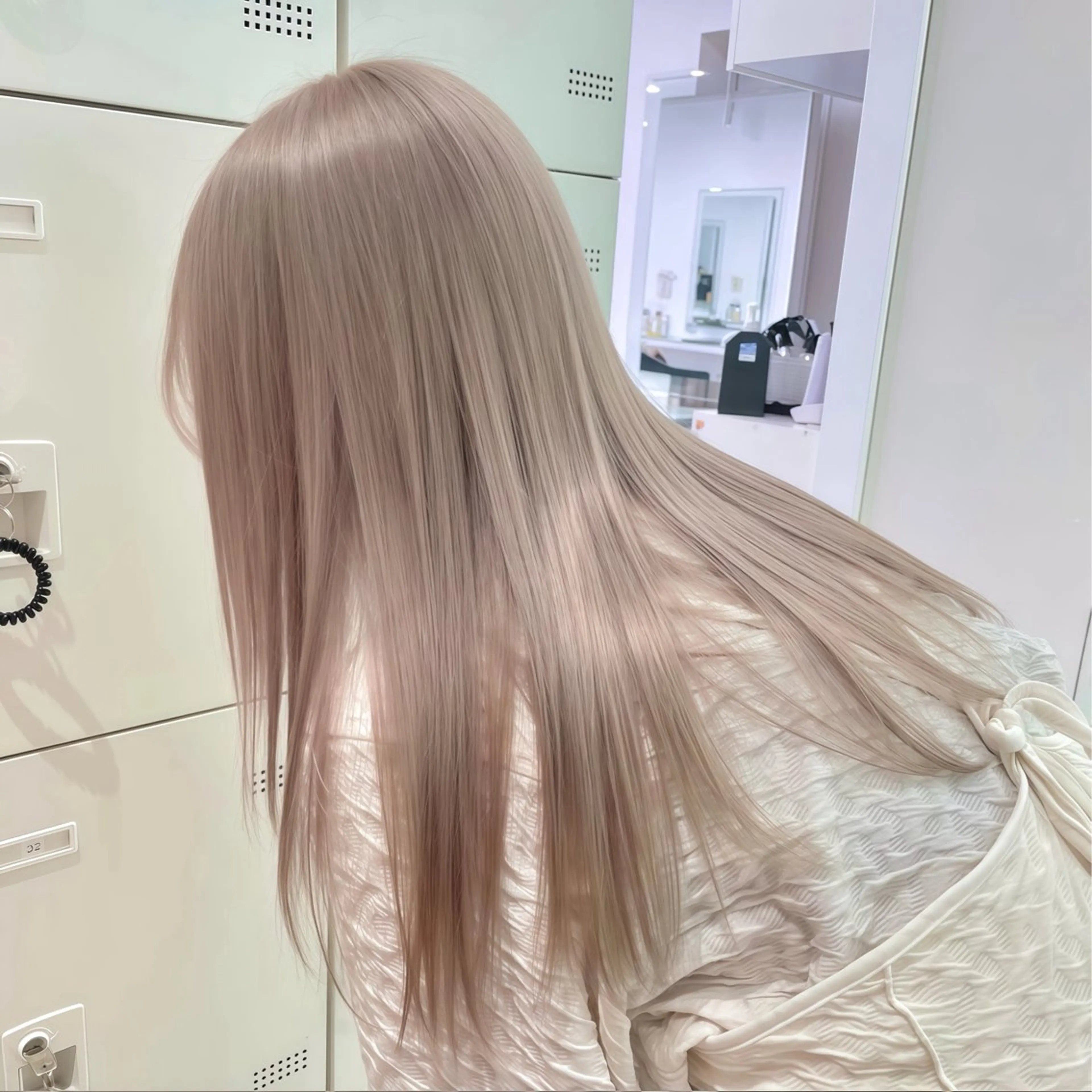 ロング カラー ヘアアレンジ ヘアカラー トリートメント ブリーチありなし🏹 淡色ヘア🤎藍斗のヘアスタイル