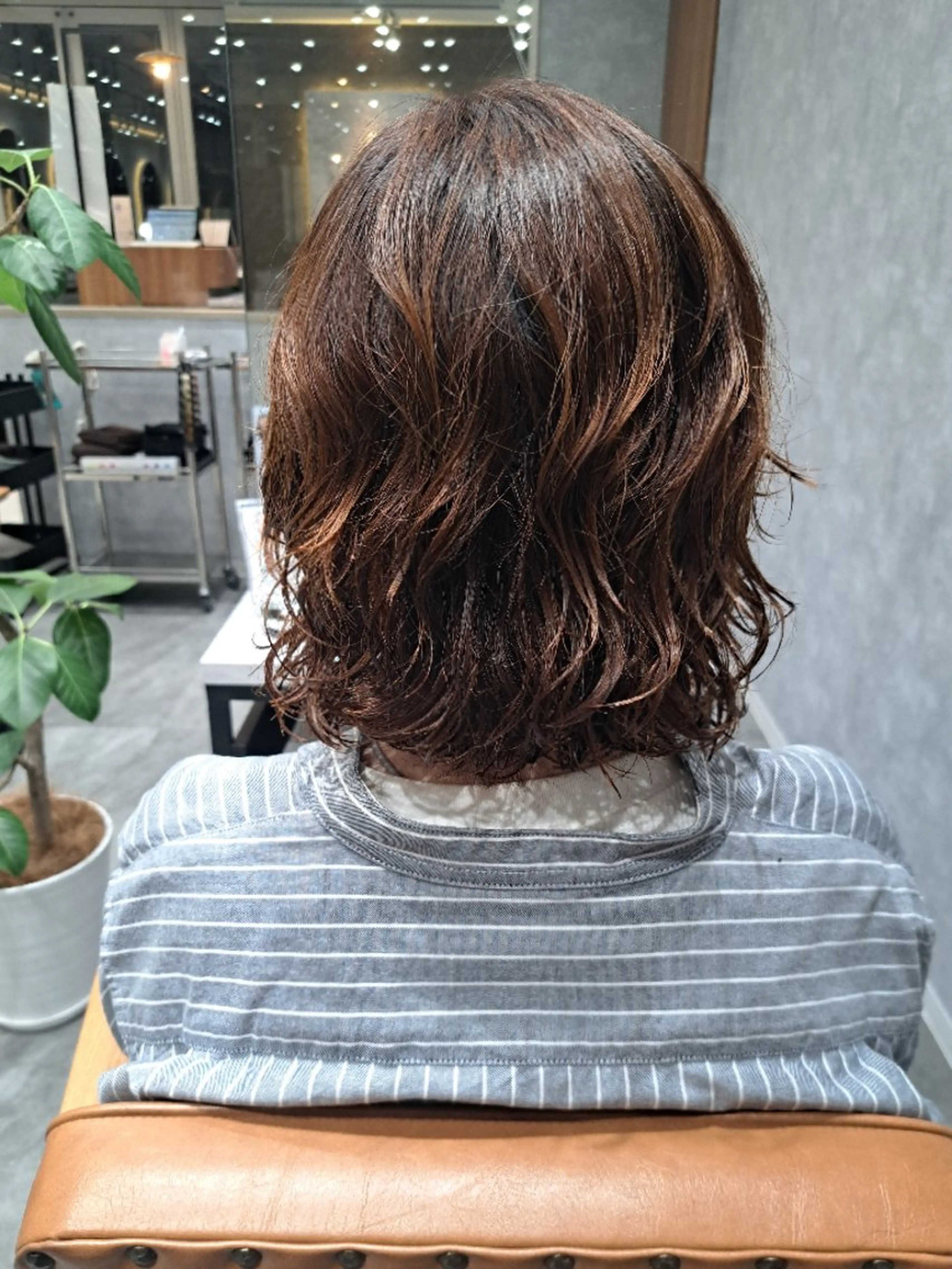 ショート パーマ ボブ パーマ 関口 知佳のヘアスタイル