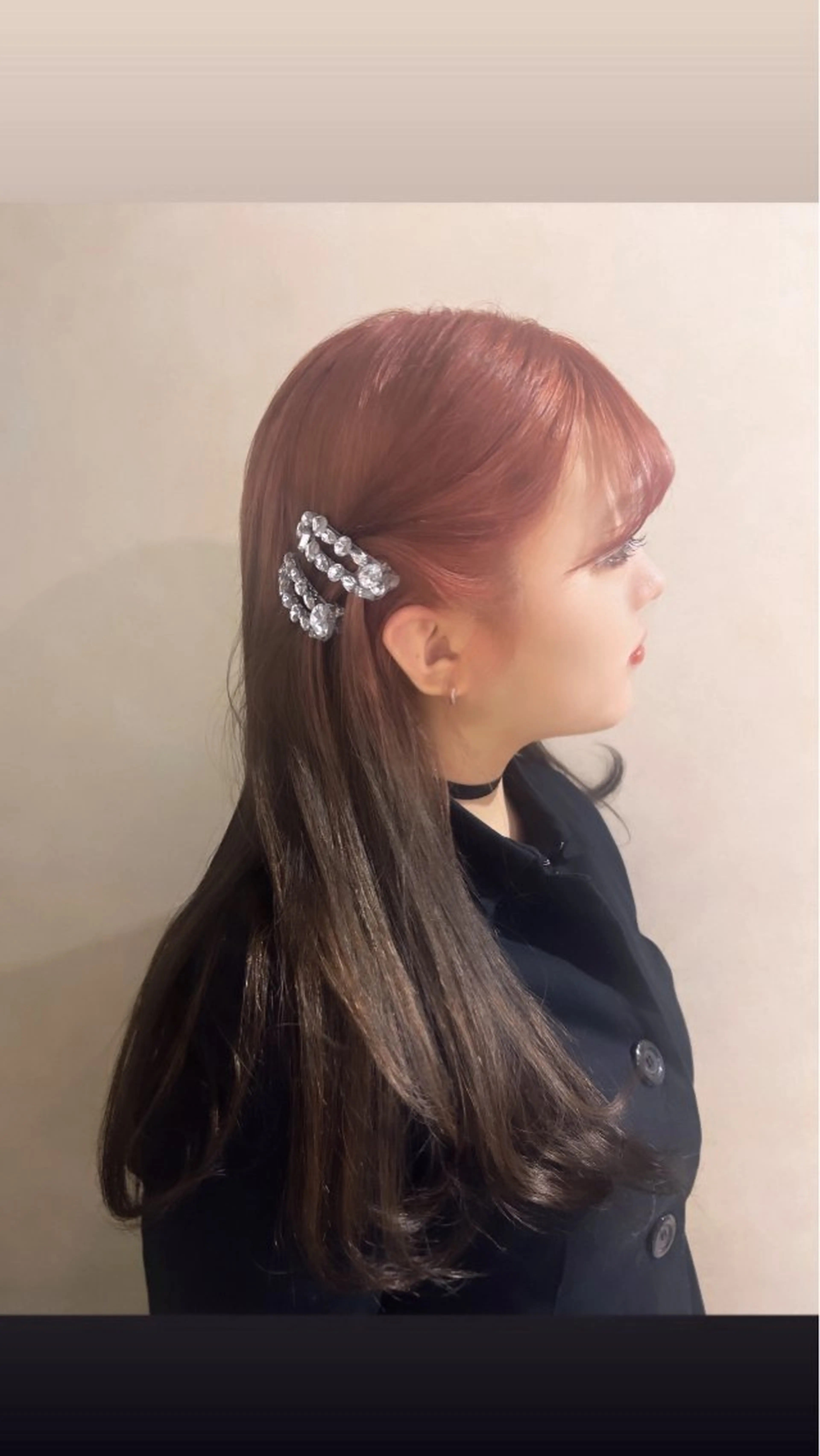 ロング カラー ブラウンカラー ピンクカラー ハイトーン/ペール カラー/めい🎀のヘアスタイル