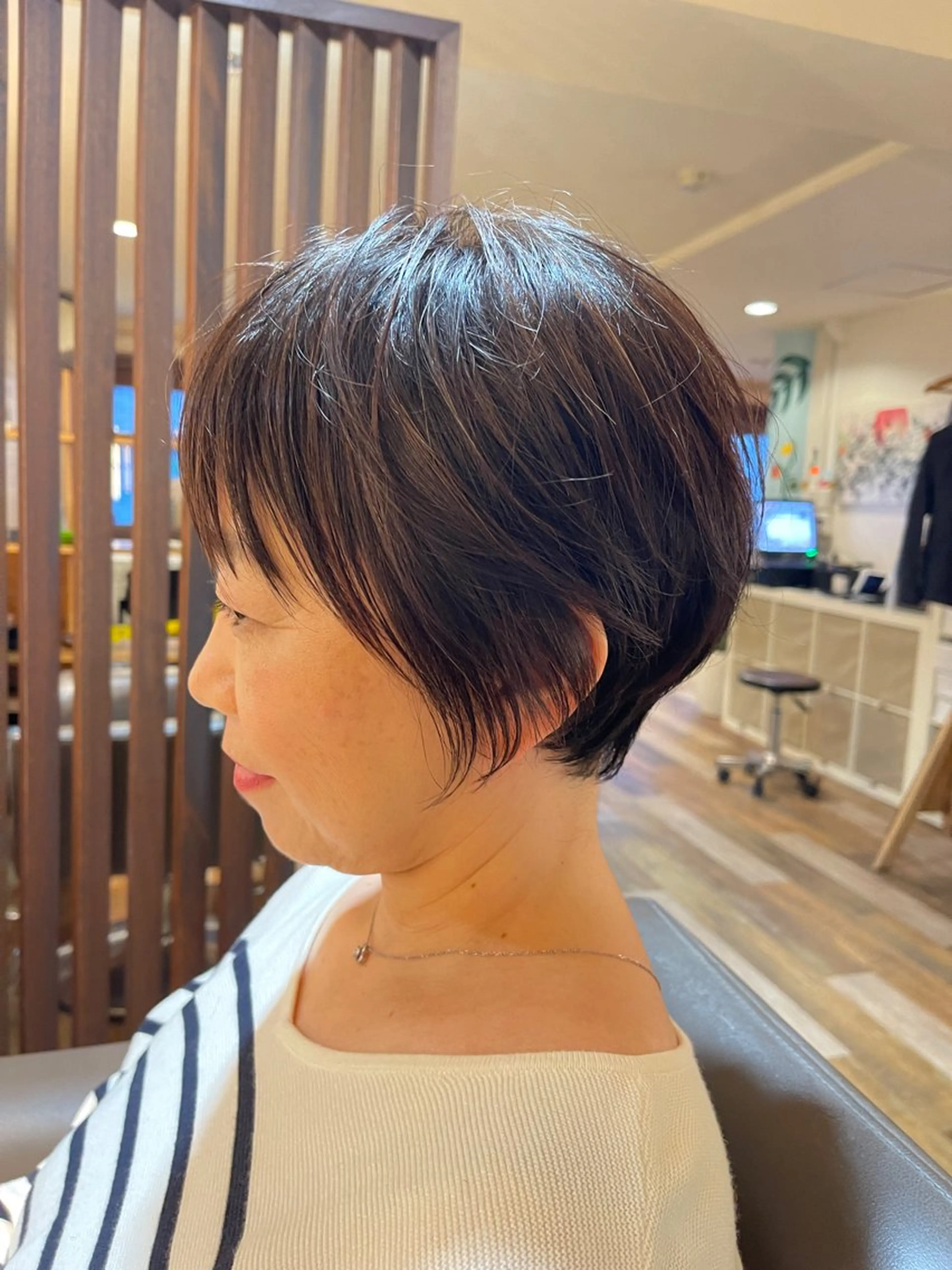ショート カット ヘアカラー ショート／ボブ／ クセ毛特化／越野雄大のヘアスタイル