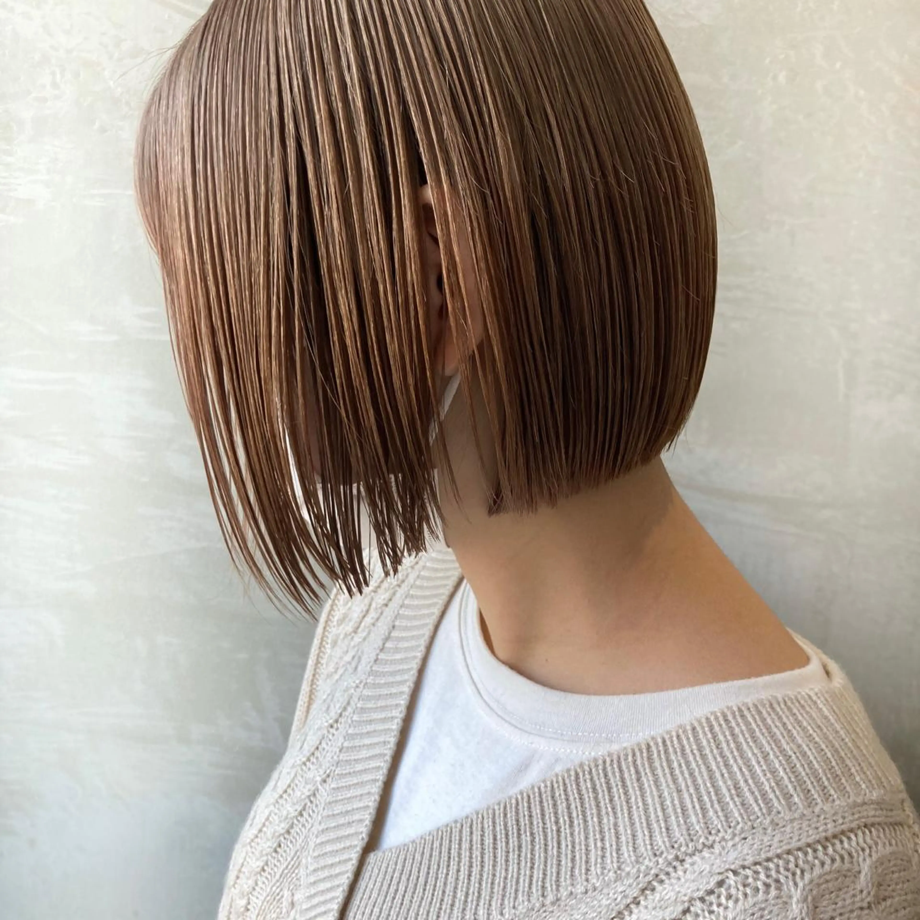 ミディアム カラー ヘアアレンジ ボブ 波巻きスパイラルパー マ/シャドウパーマ駿のヘアスタイル