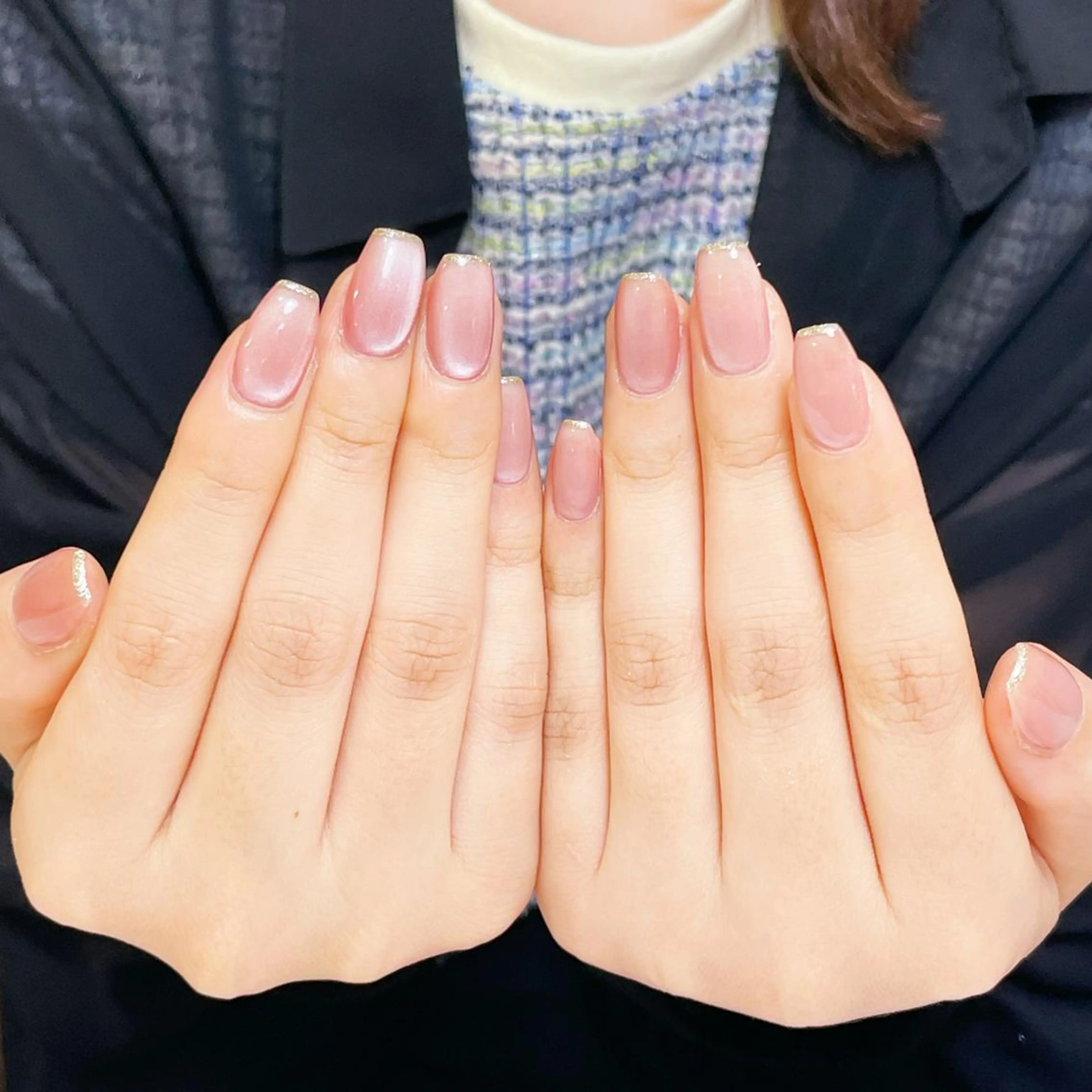 ネイル アートネイル オーロラネイル ガーリー キラキラネイル マグネットネイル ハンドネイル YOYO 💅のネイルデザイン