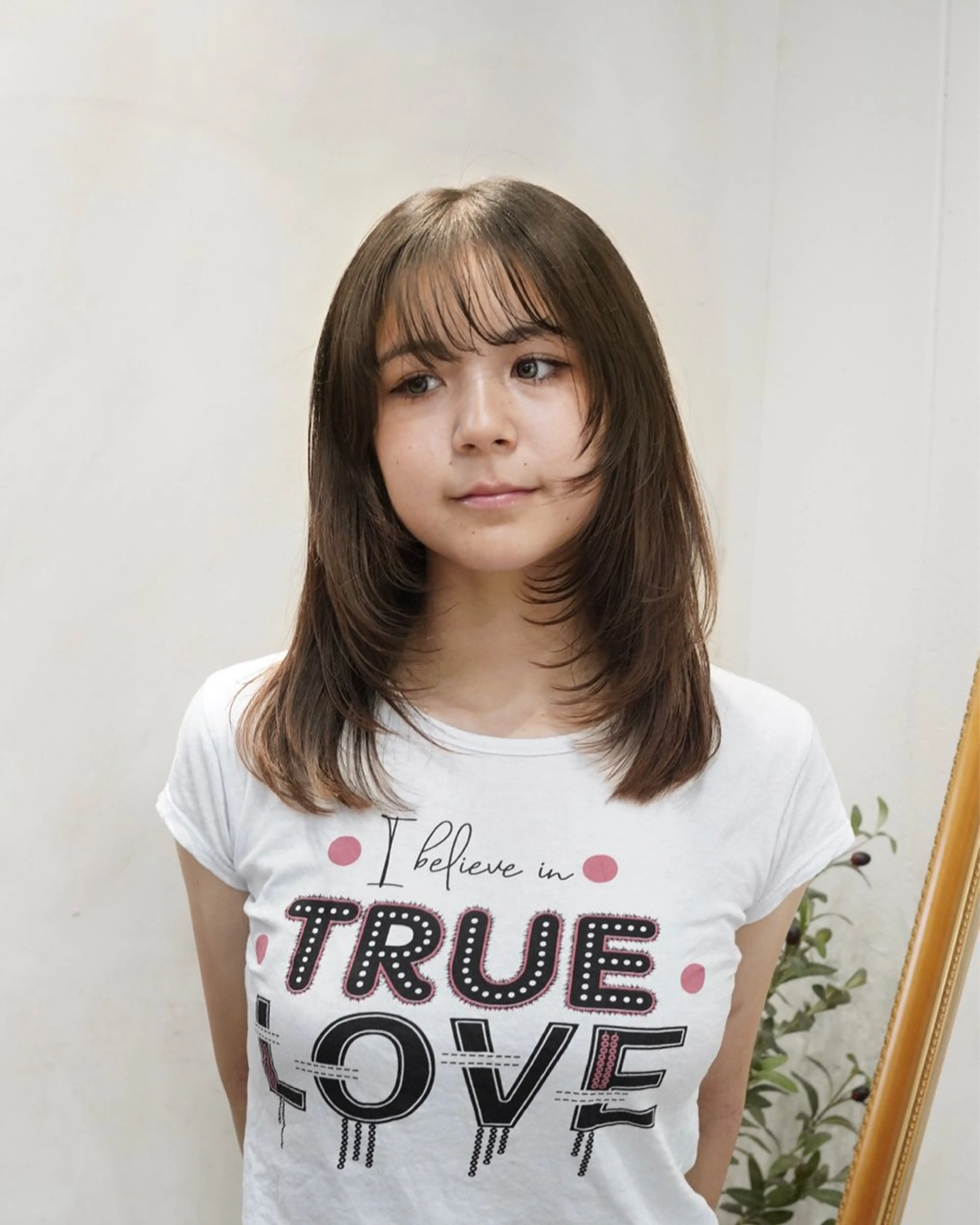 ミディアム レイヤーカット モデル満足度100% 🌈　　nagiのヘアスタイル