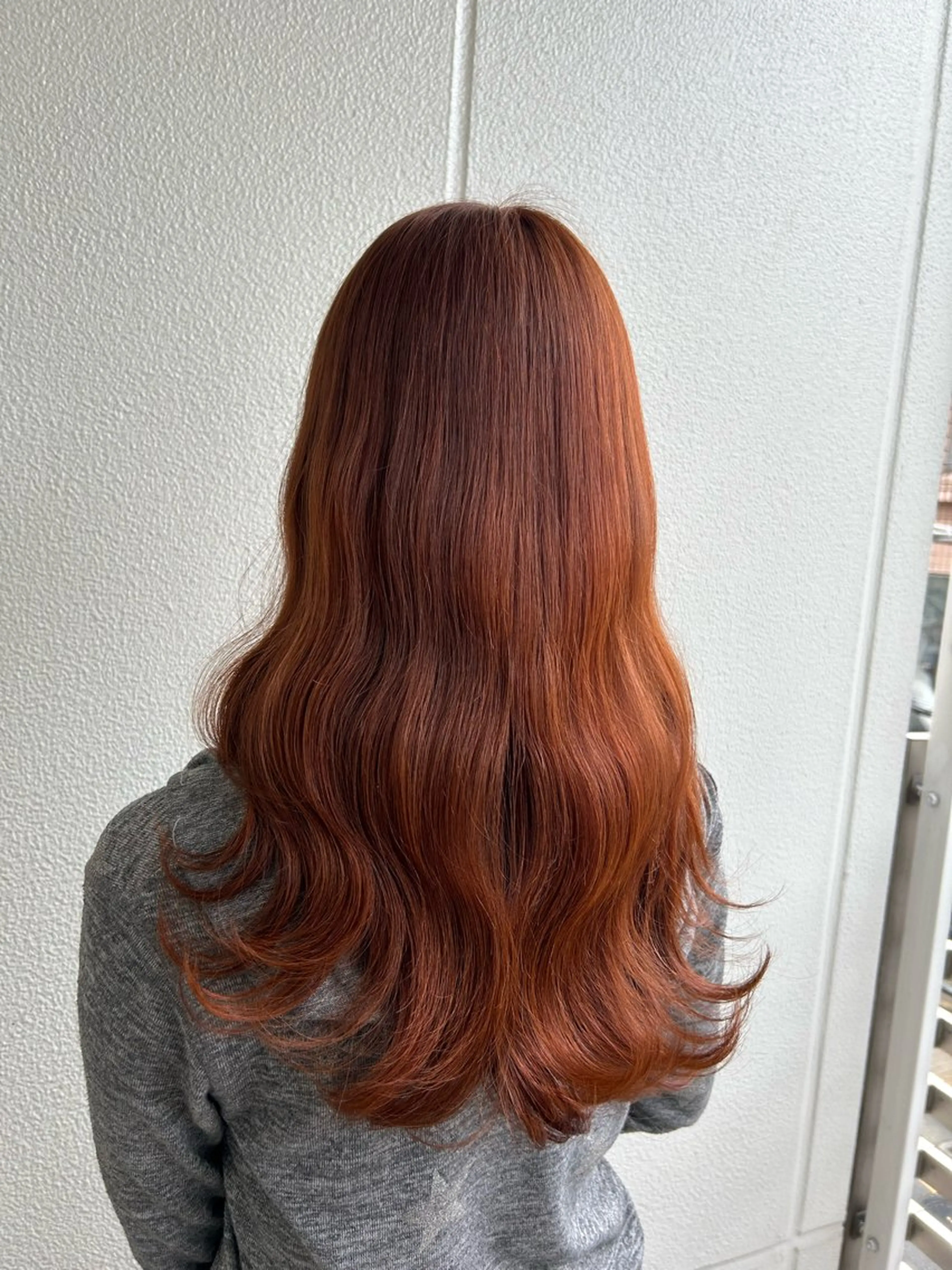 ロング カラー ブラウンカラー オレンジ オレンジブラウン 《暖色/韓国hair 》🇰🇷桑原ユキネのヘアスタイル