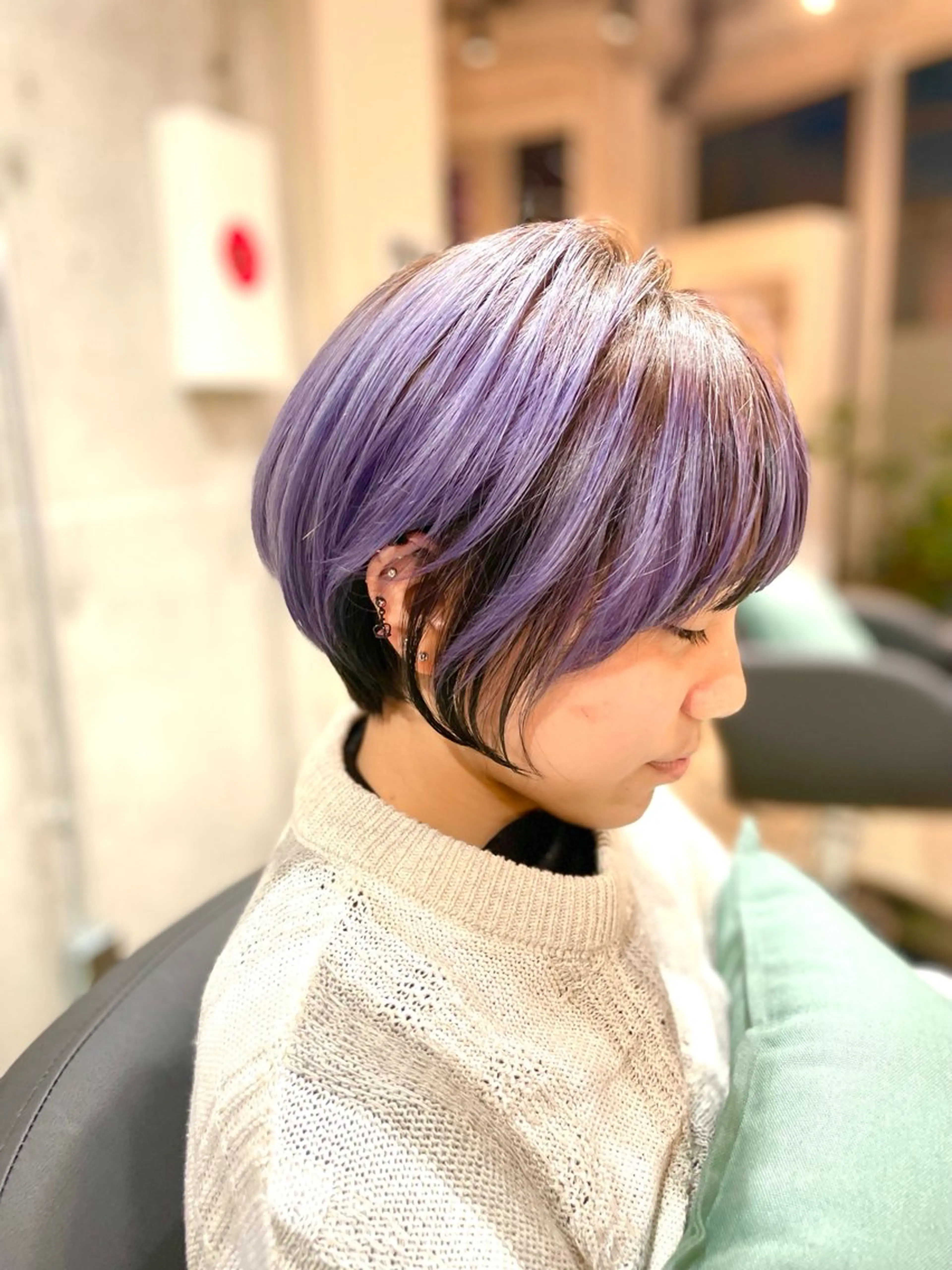 ショート カラー カット ヘアカラー トリートメント ✨髪質改善/ブリーチ /ショート高山のヘアスタイル