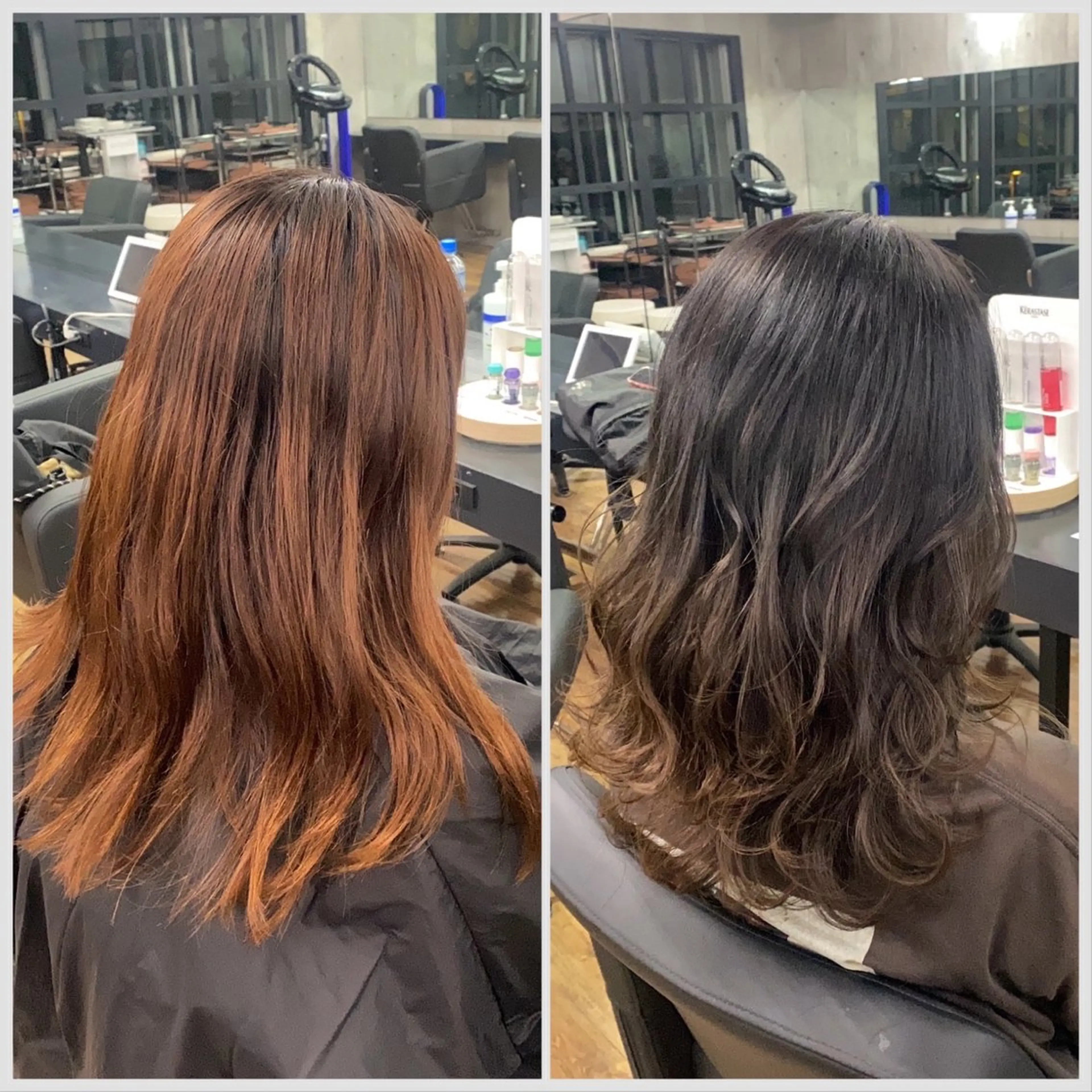 ミディアム カラー ブリーチ グラデーションカラー ブリーチなしカラー ヘアカラー SALOWIN 神戸三宮店所属・【三宮/ブリーチ なしカラー】高田祐也のヘアスタイル