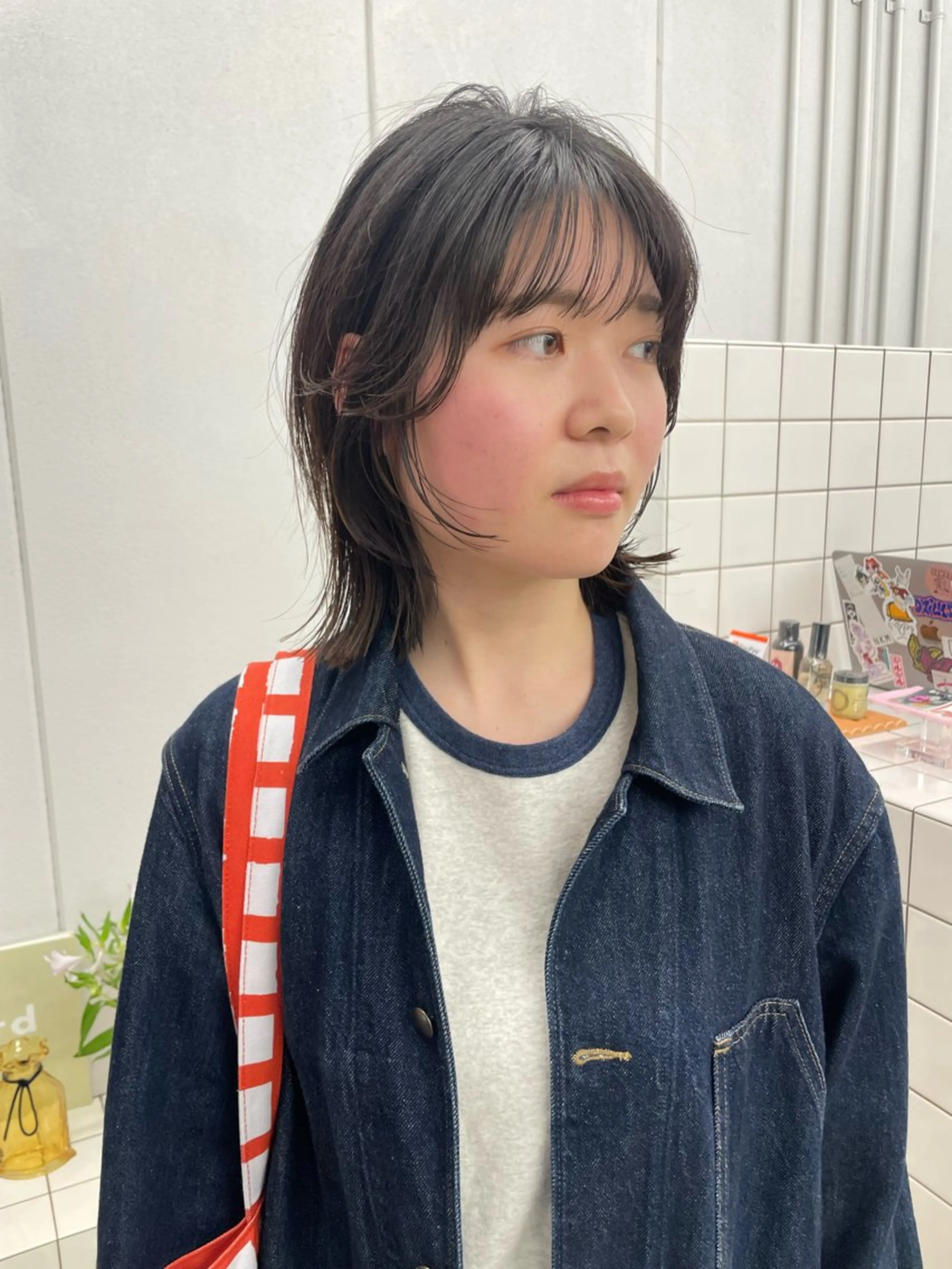 ミディアム カット 関 京磨のヘアスタイル