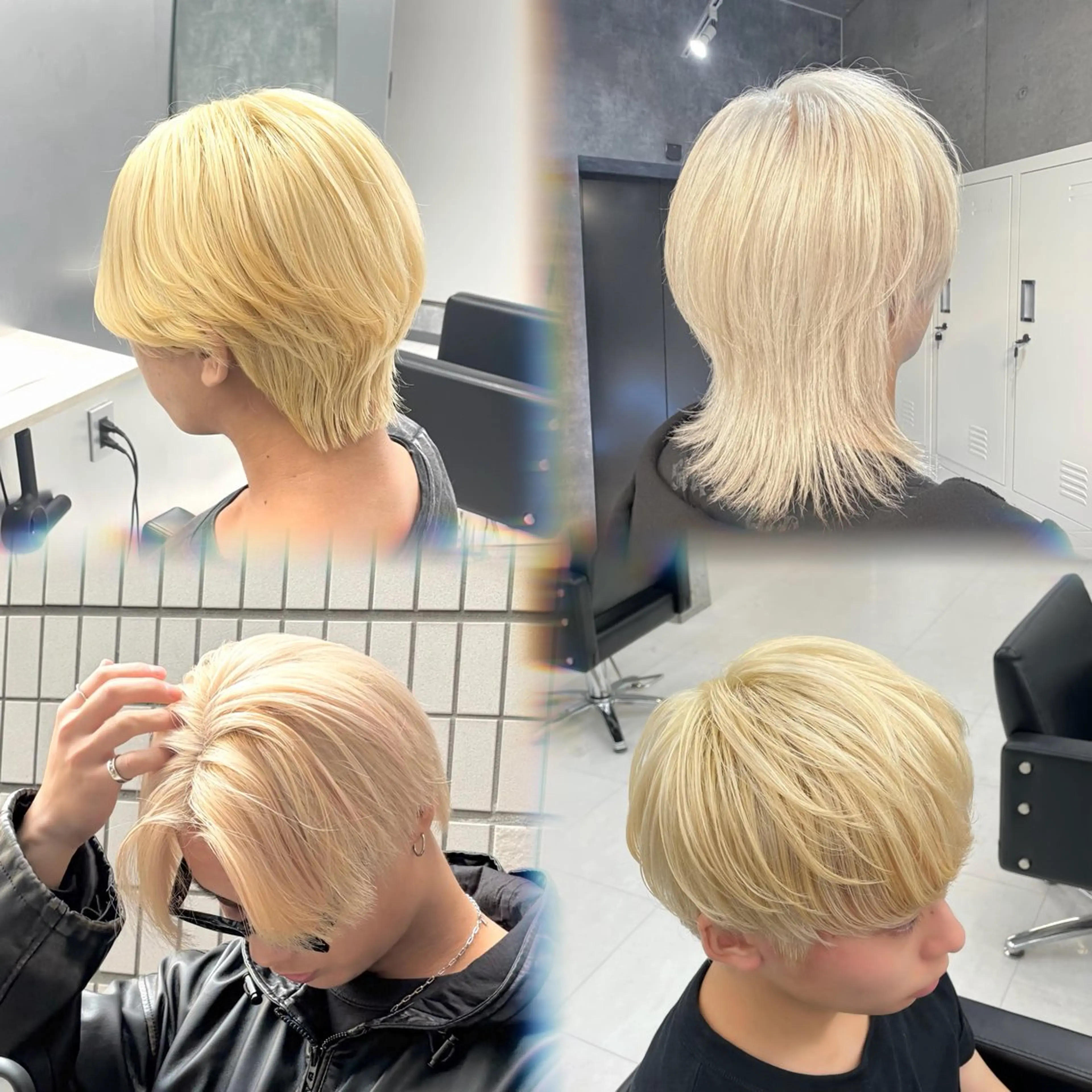 ミディアム カラー メンズ カット ヘアカラー トリートメント ブリーチ/艶カラー/ メンズ♱ʜᴀʀᴜᴋᴀのヘアスタイル