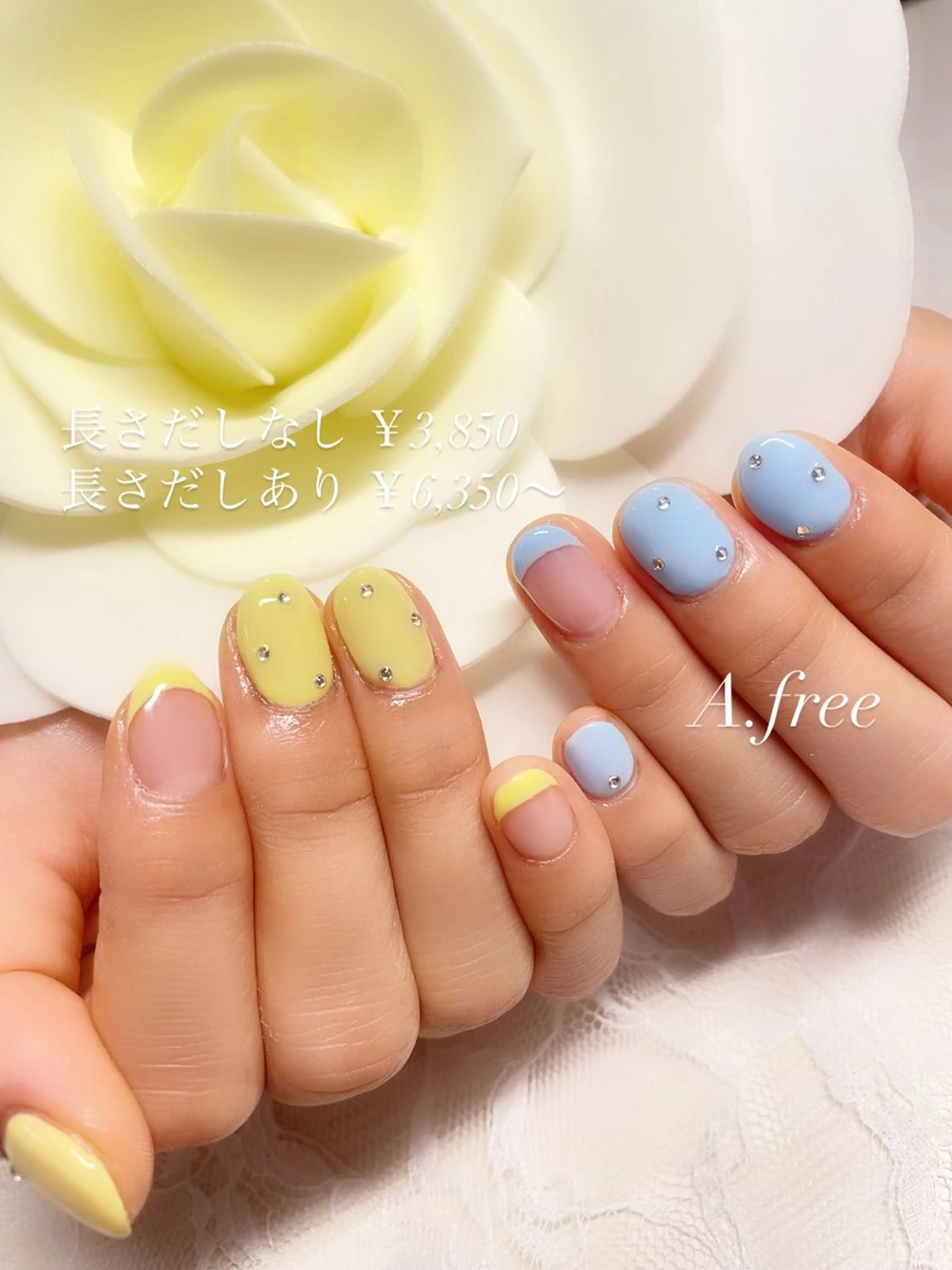 ネイル ハンドネイル A.free✧*｡ アレルギー対応✧*｡のネイルデザイン