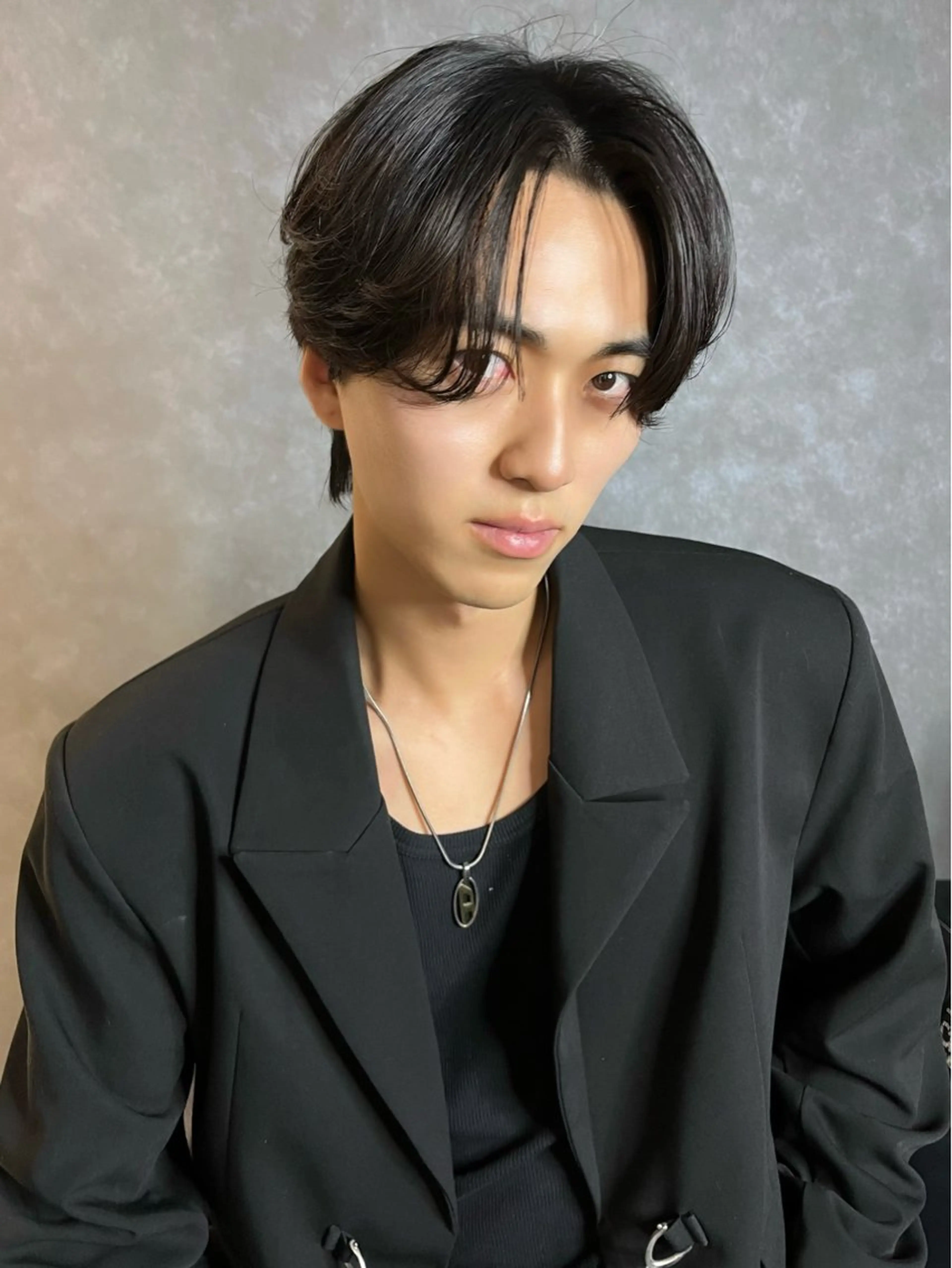 【垢抜けフルコース】韓国風メンズカット+カラー+眉カット+トリートメントの写真