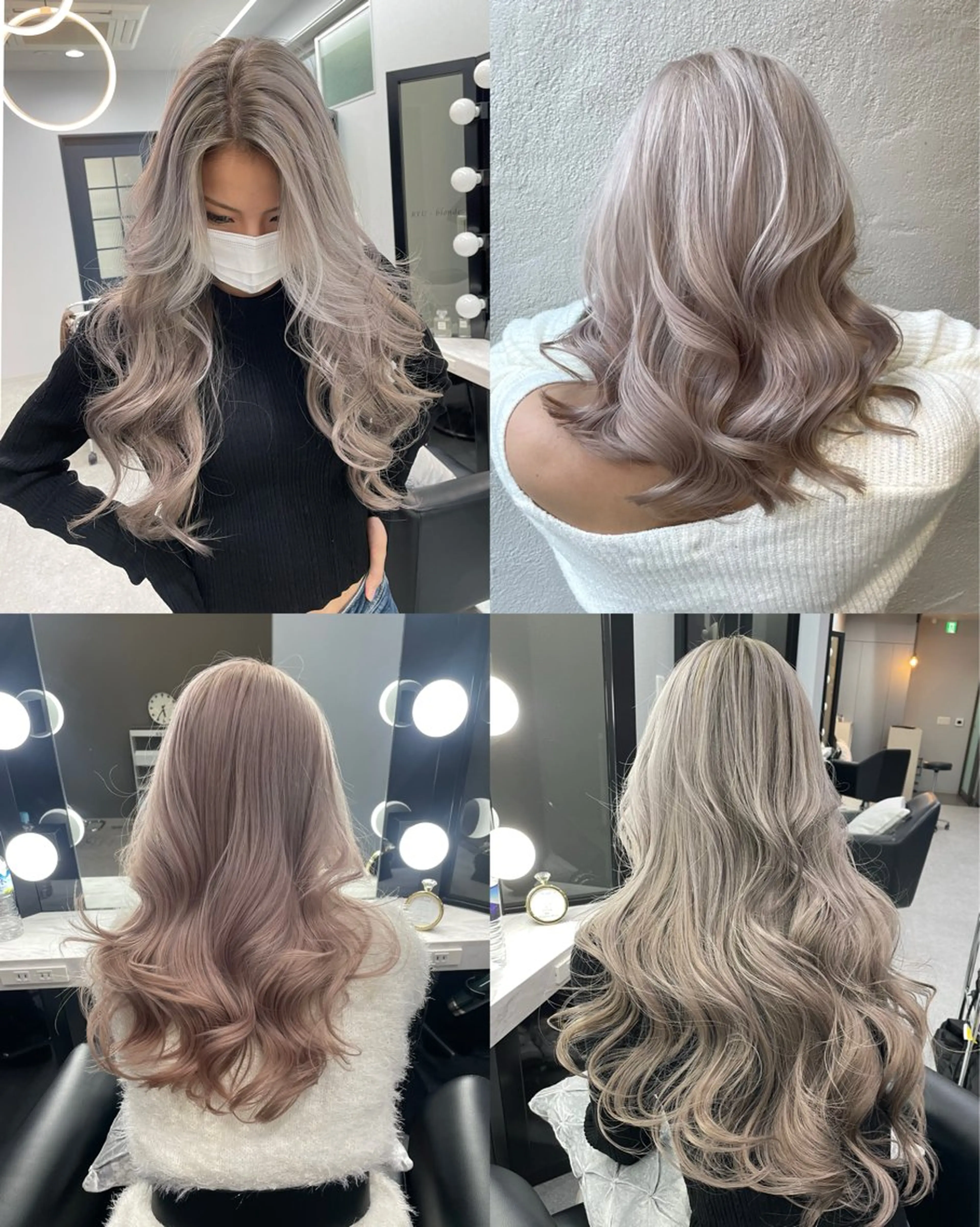 ロング カラー ヘアアレンジ 成人式 ハイトーンカラー Blonde nagoya sakae所属・岡留 愛美のヘアスタイル