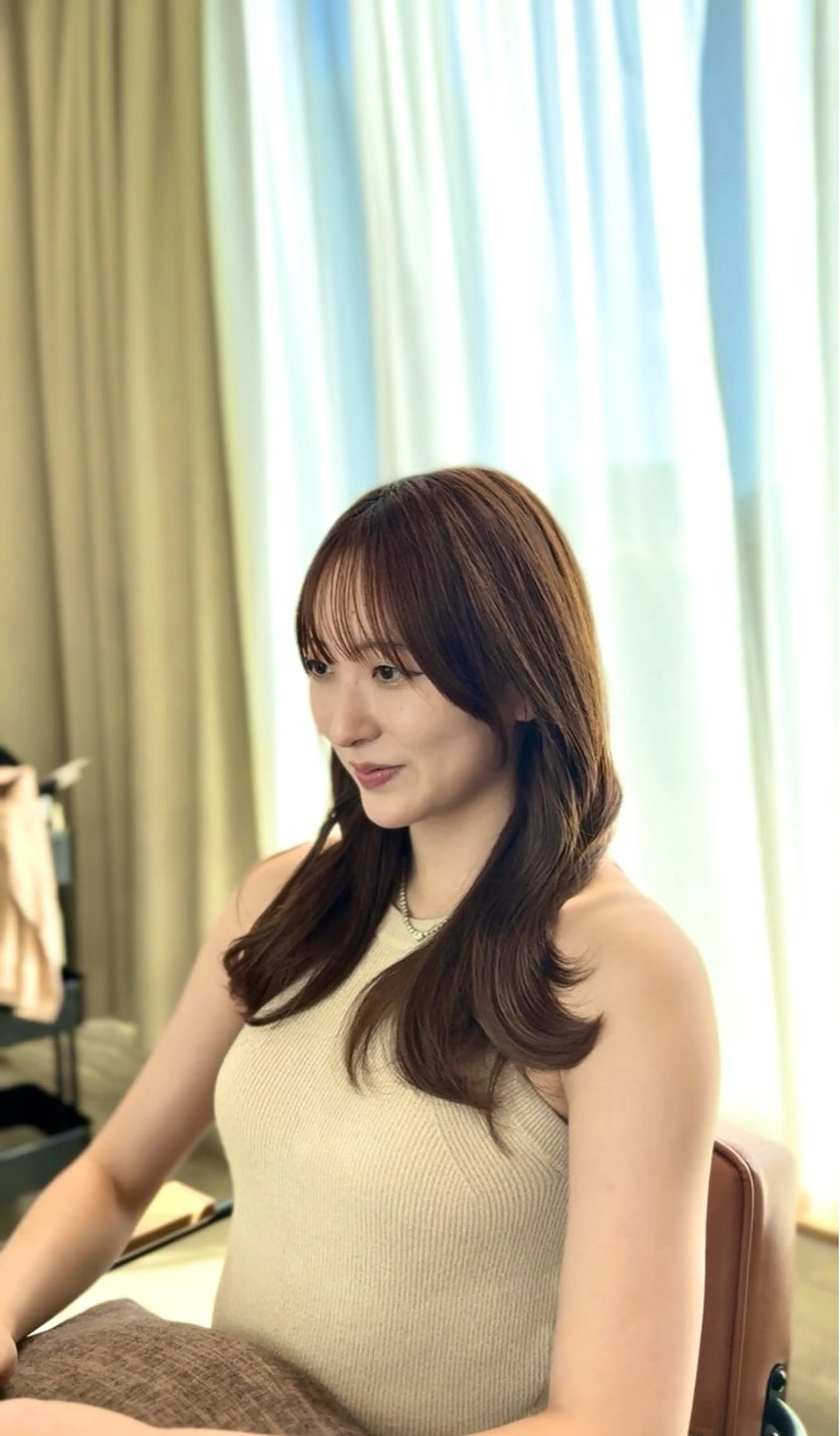 セミロング 顔周りカット カット ヘアカラー 髪質改善カラー専門/ 似合わせカット/といのヘアスタイル