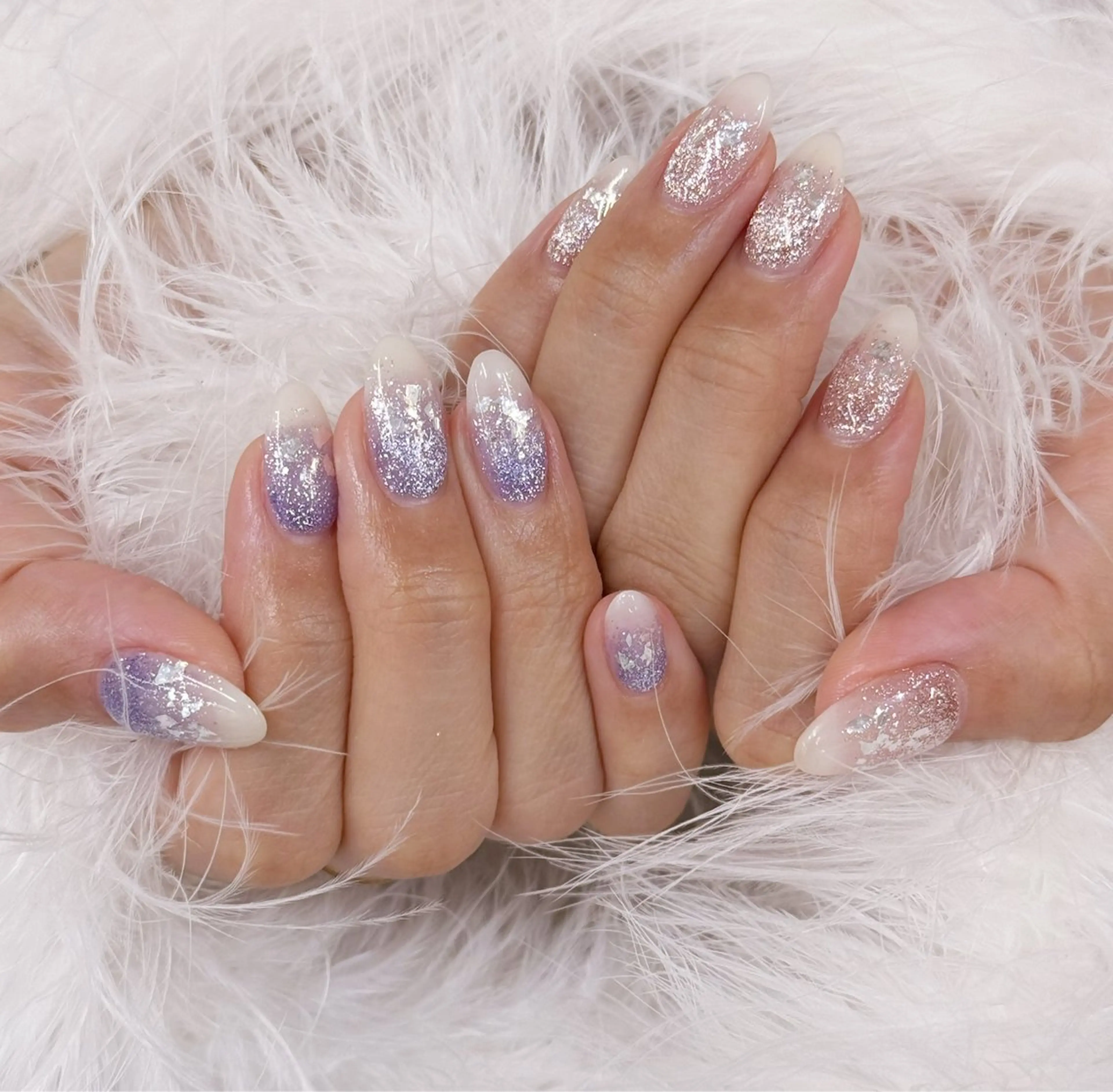 ネイル アートネイル フラッシュネイル フラワーネイル ジェルネイル ガーリー ハンドネイル Puti nailのネイルデザイン