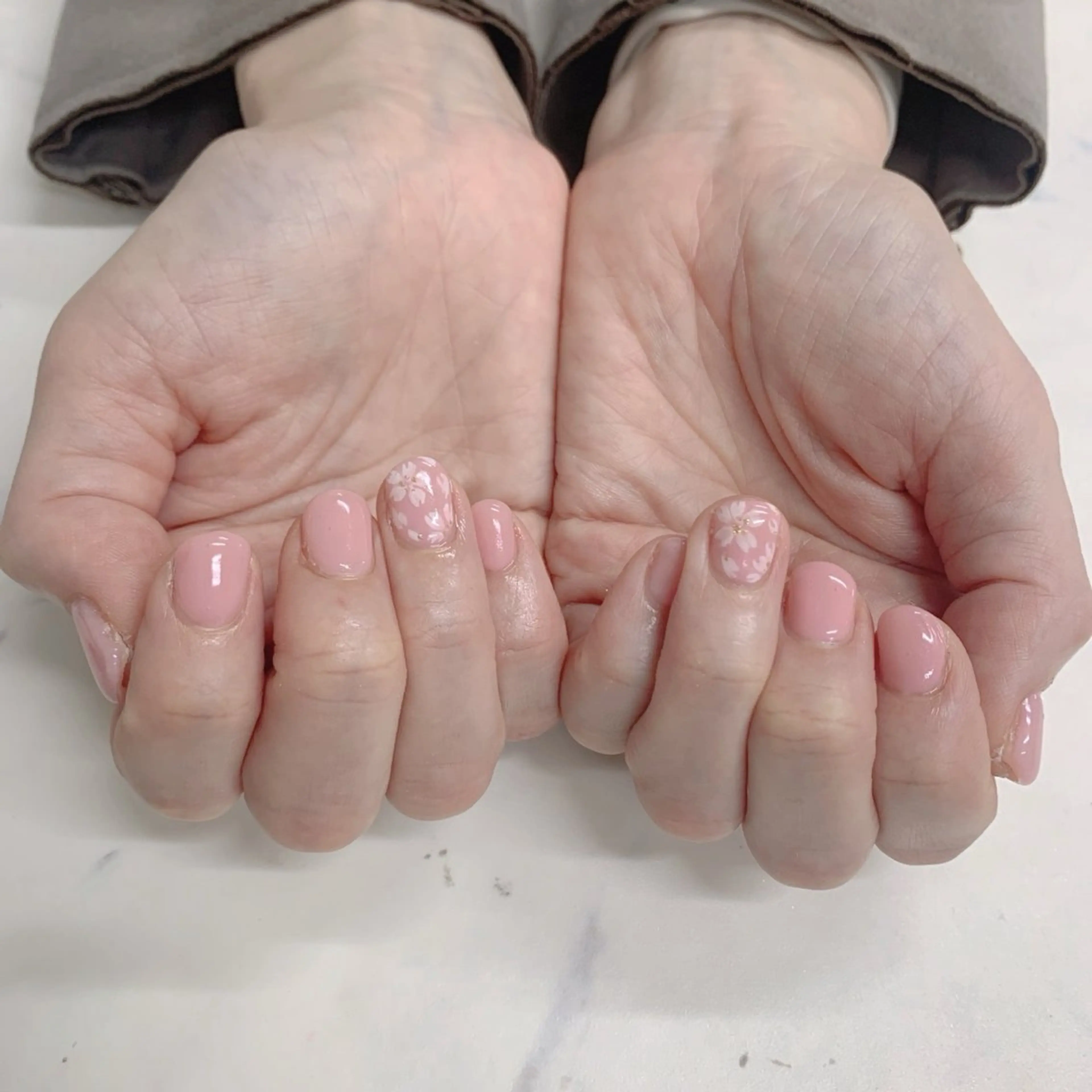 ネイル メンズネイル ニュアンスネイル 春ネイル ハンドネイル ハンドケア Beauty Salon Ace（ネイルサロン　エース）所属・フィルイン専門店 Aceのネイルデザイン