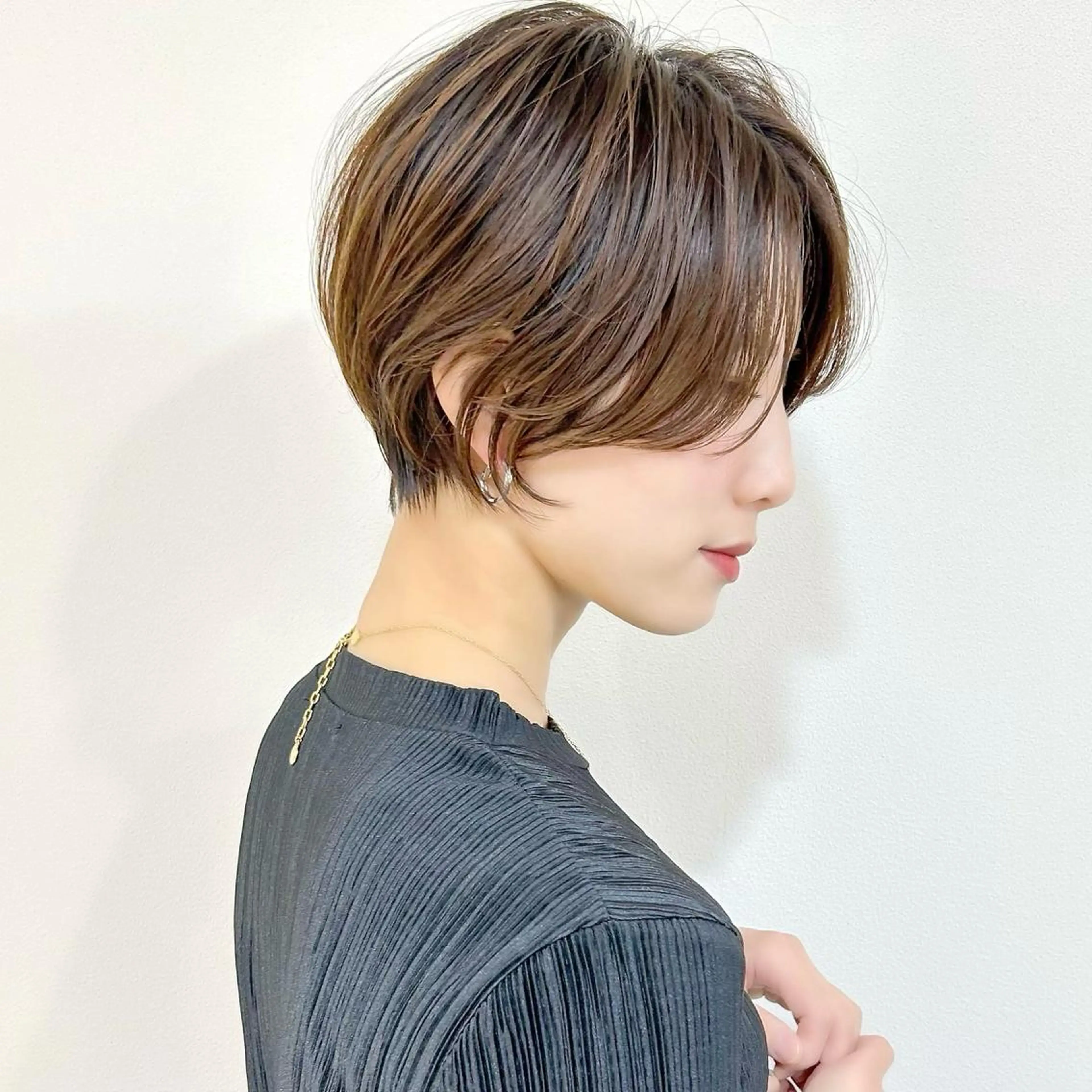 ショート ボブ ハイライト 髪質改善 ショートヘア mai 🥀 パーマモデル募集🌀のヘアスタイル