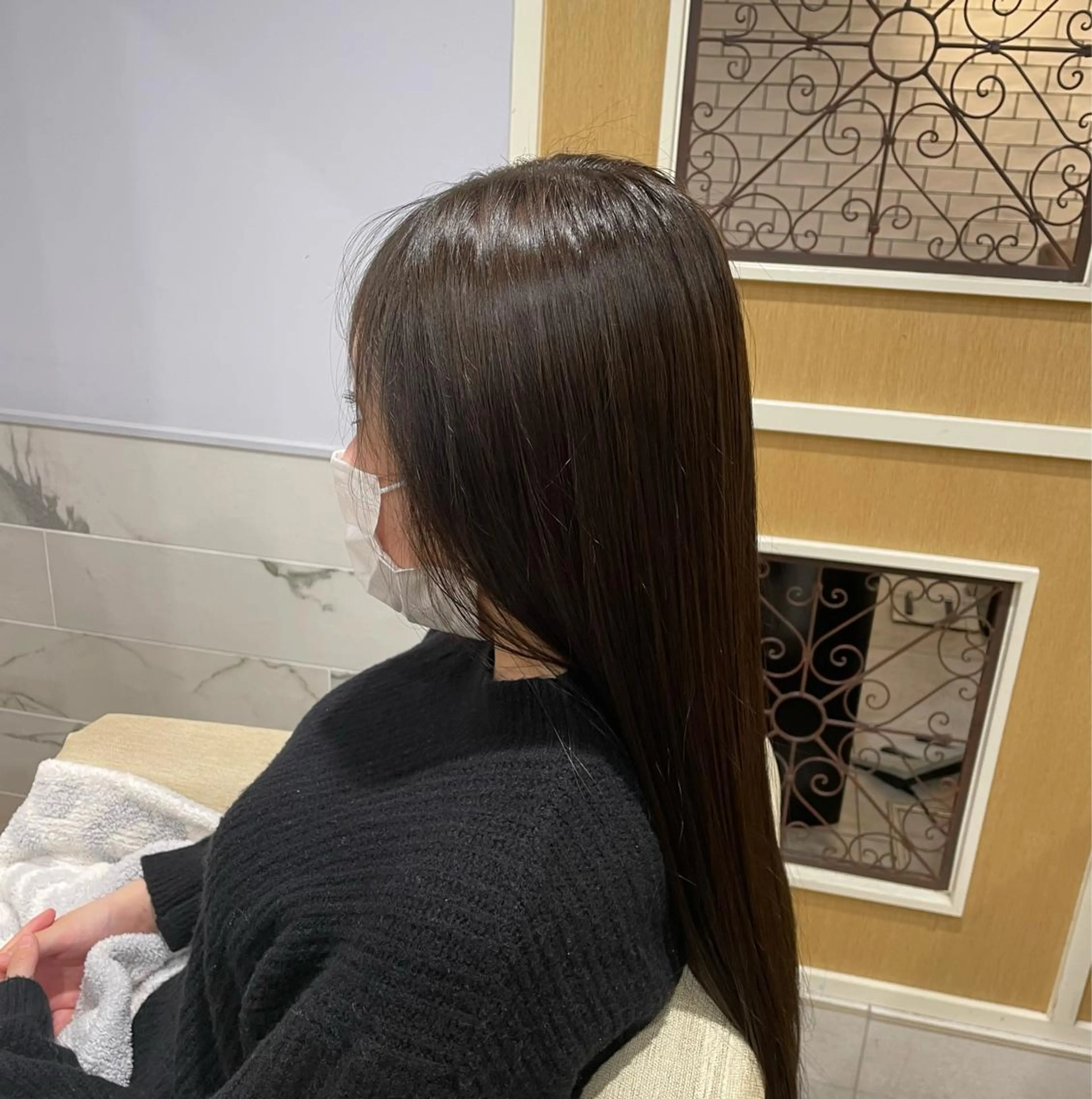 ロング カット トリートメント すげ さやかのヘアスタイル