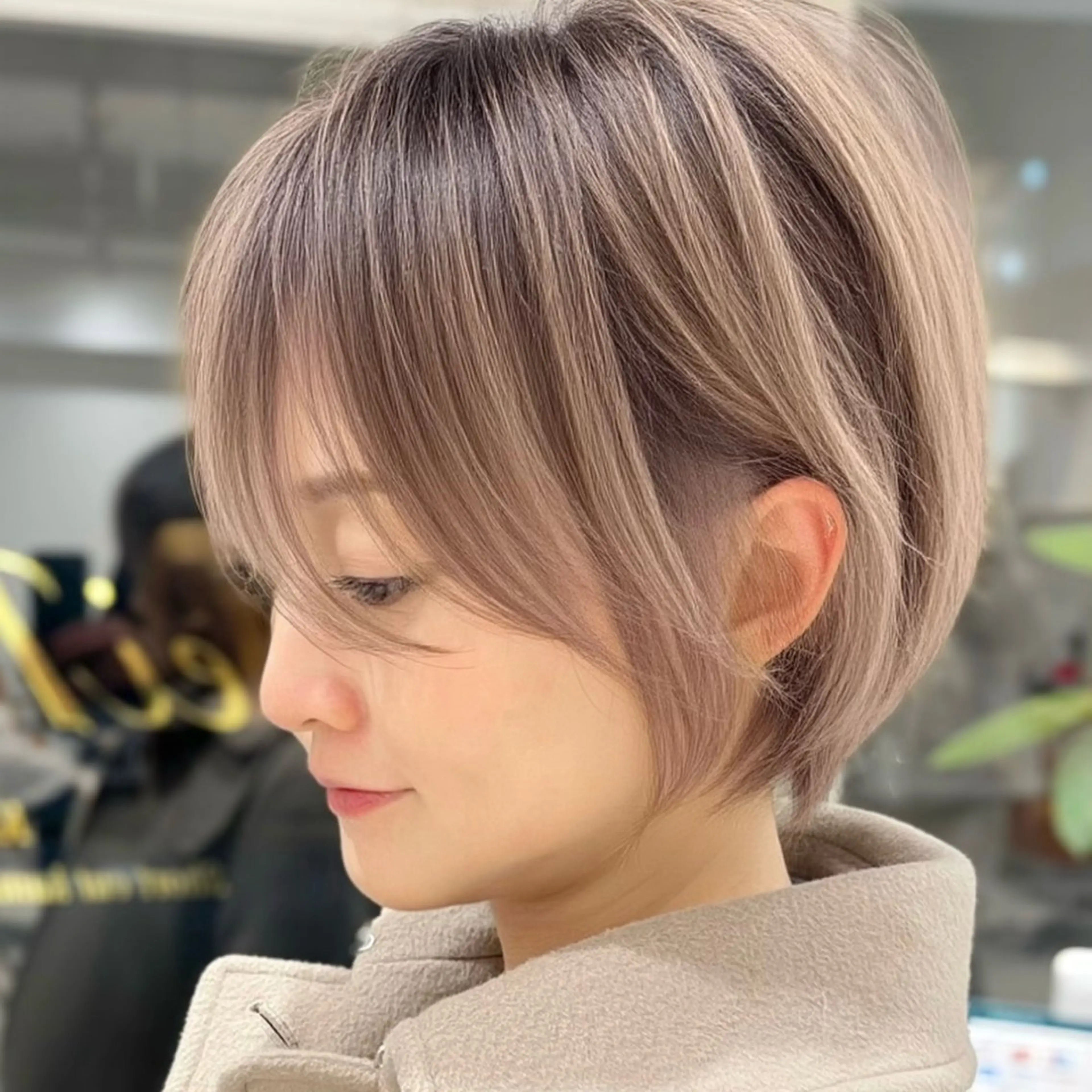 ショート カット ヘアカラー トリートメント ハイトーンショート 錦糸町AKIRA店長のヘアスタイル