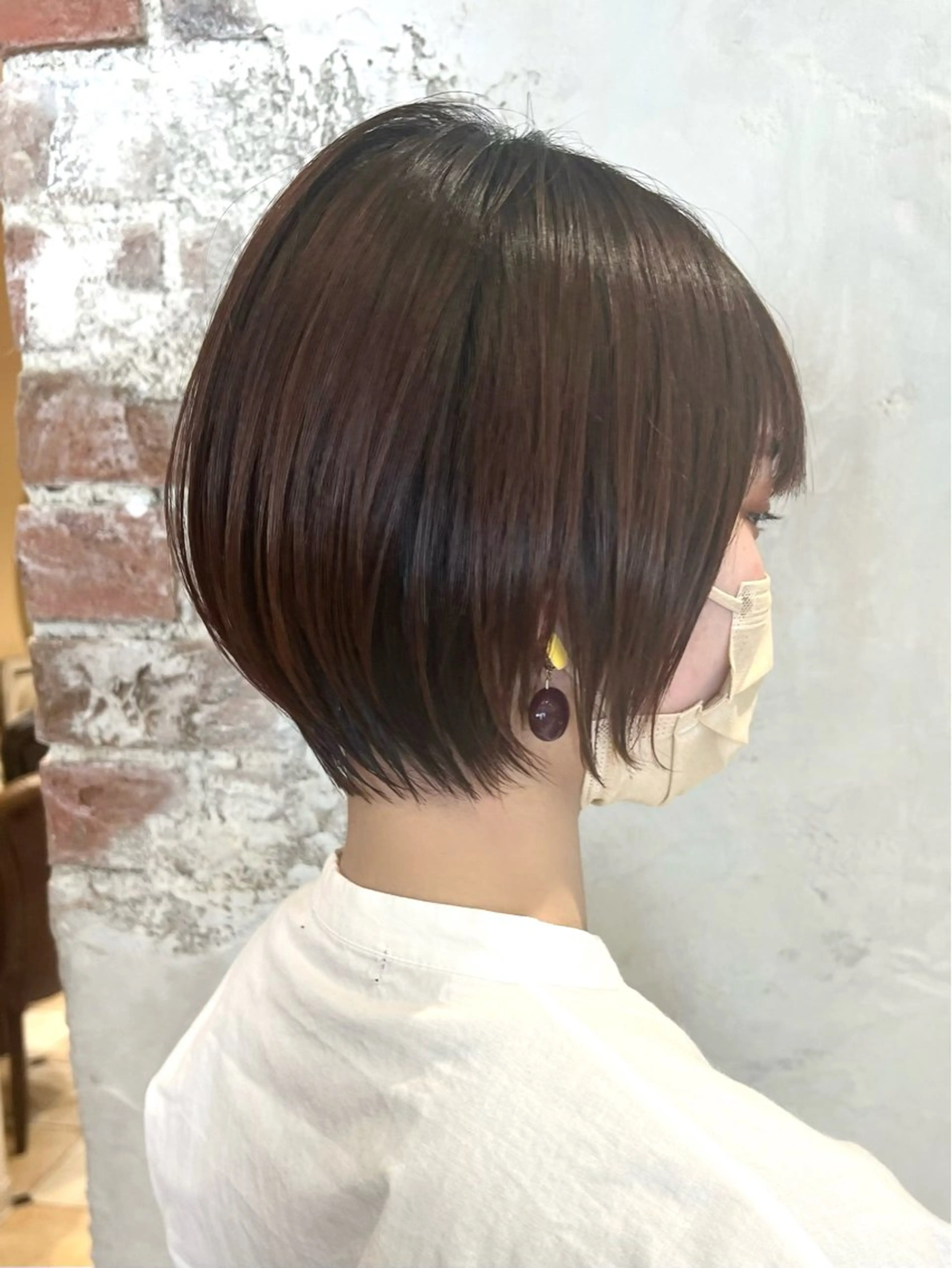 ショート カラー カット ヘアカラー トリートメント 💍新宿ショート 💍岩田莉奈のヘアスタイル