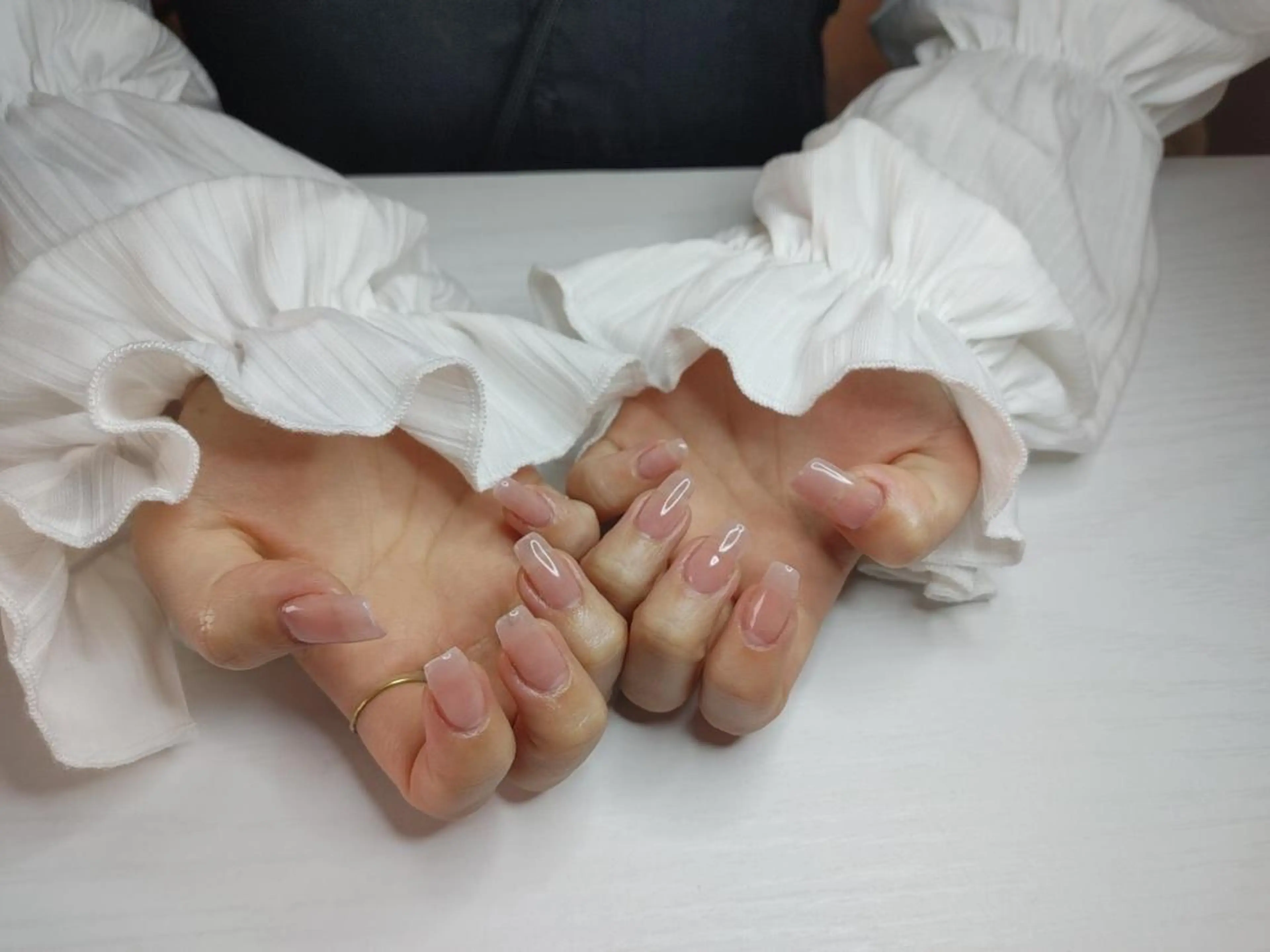 【新人練習モデル】ハンド💅オフ込みシンプル(ワンカラーorグラデ)の写真