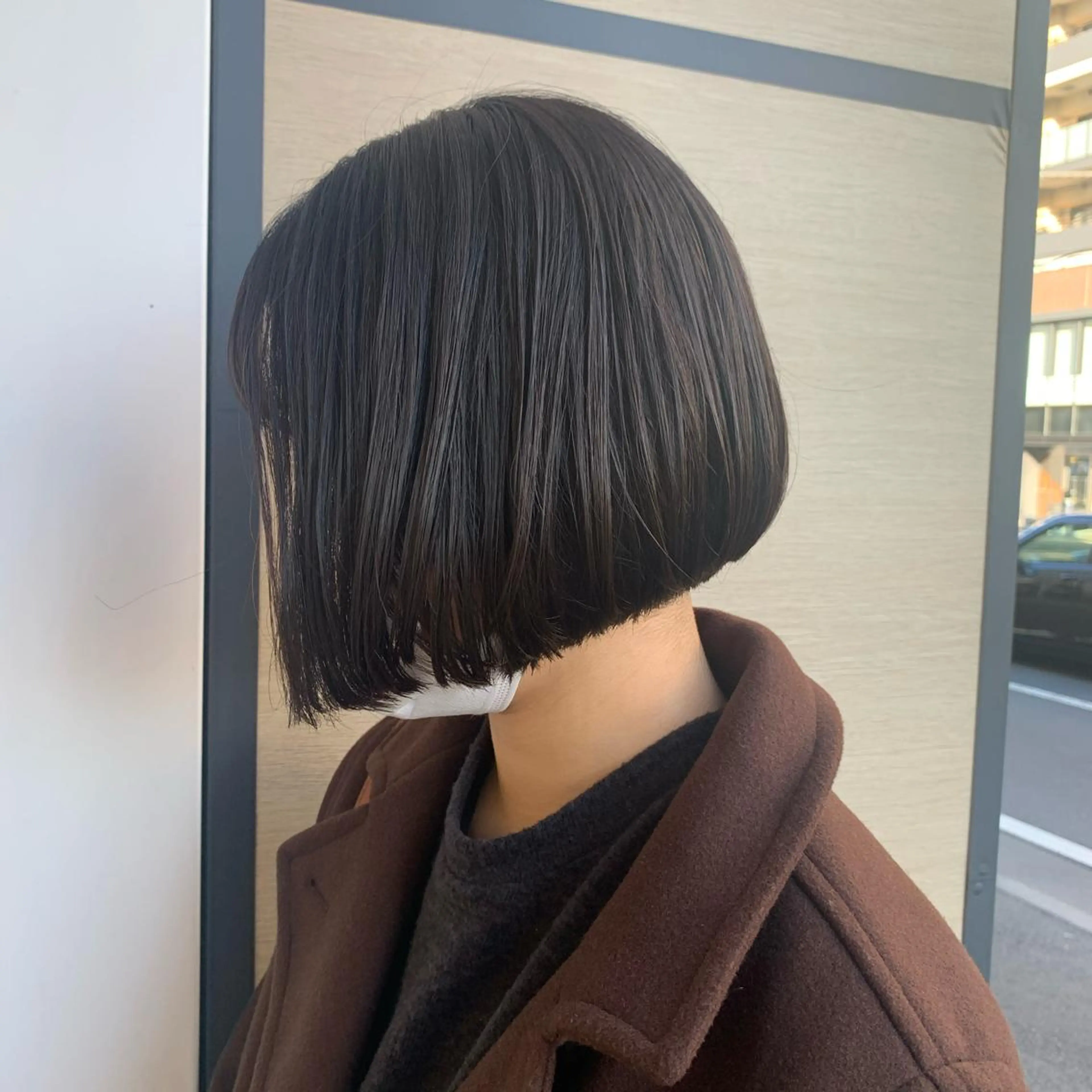 ミディアム ボブ カット トリートメント ウスイ ハルカのヘアスタイル