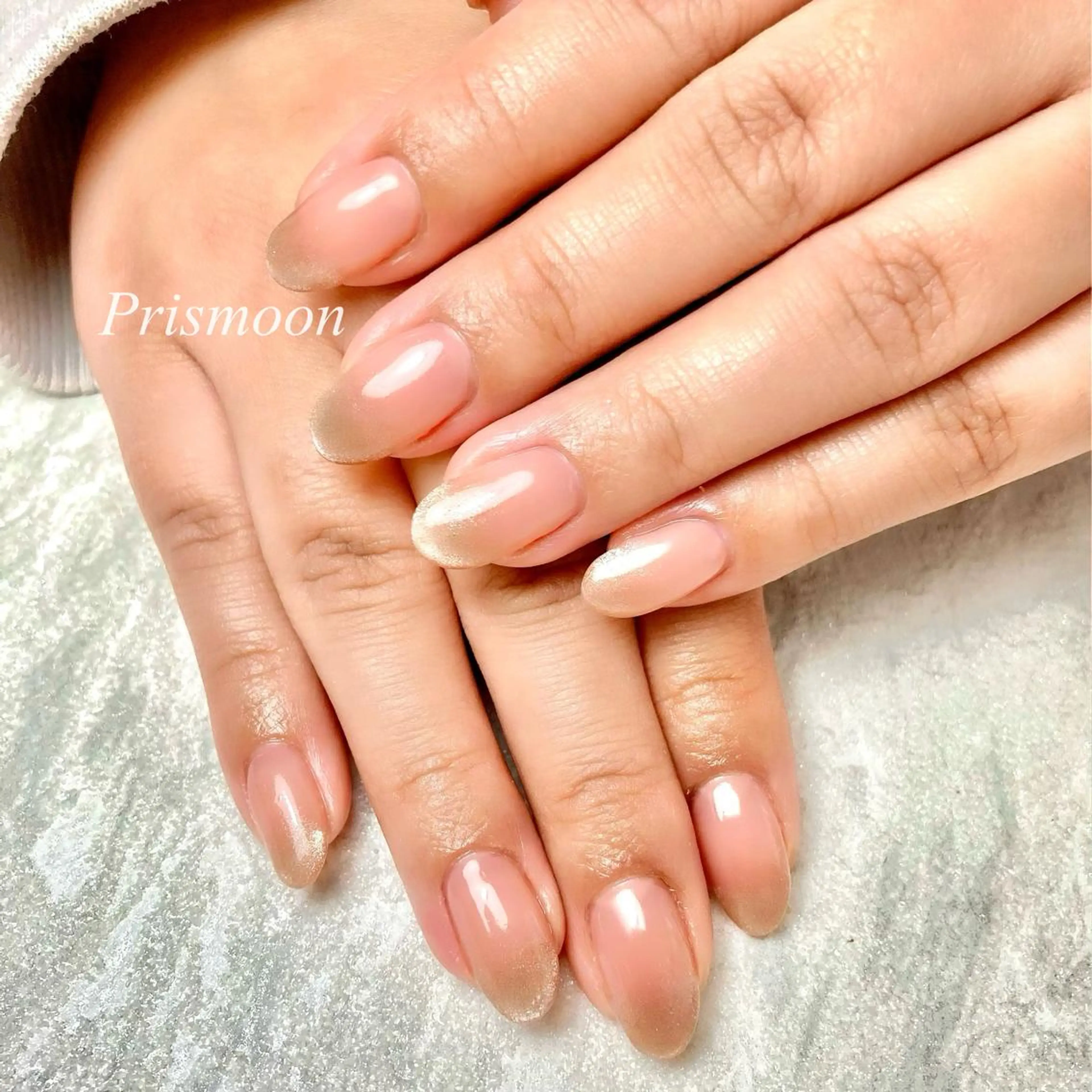 ネイル フレンチネイル マグネットネイル Prismoon  Nail所属・Prismoon Nailのネイルデザイン