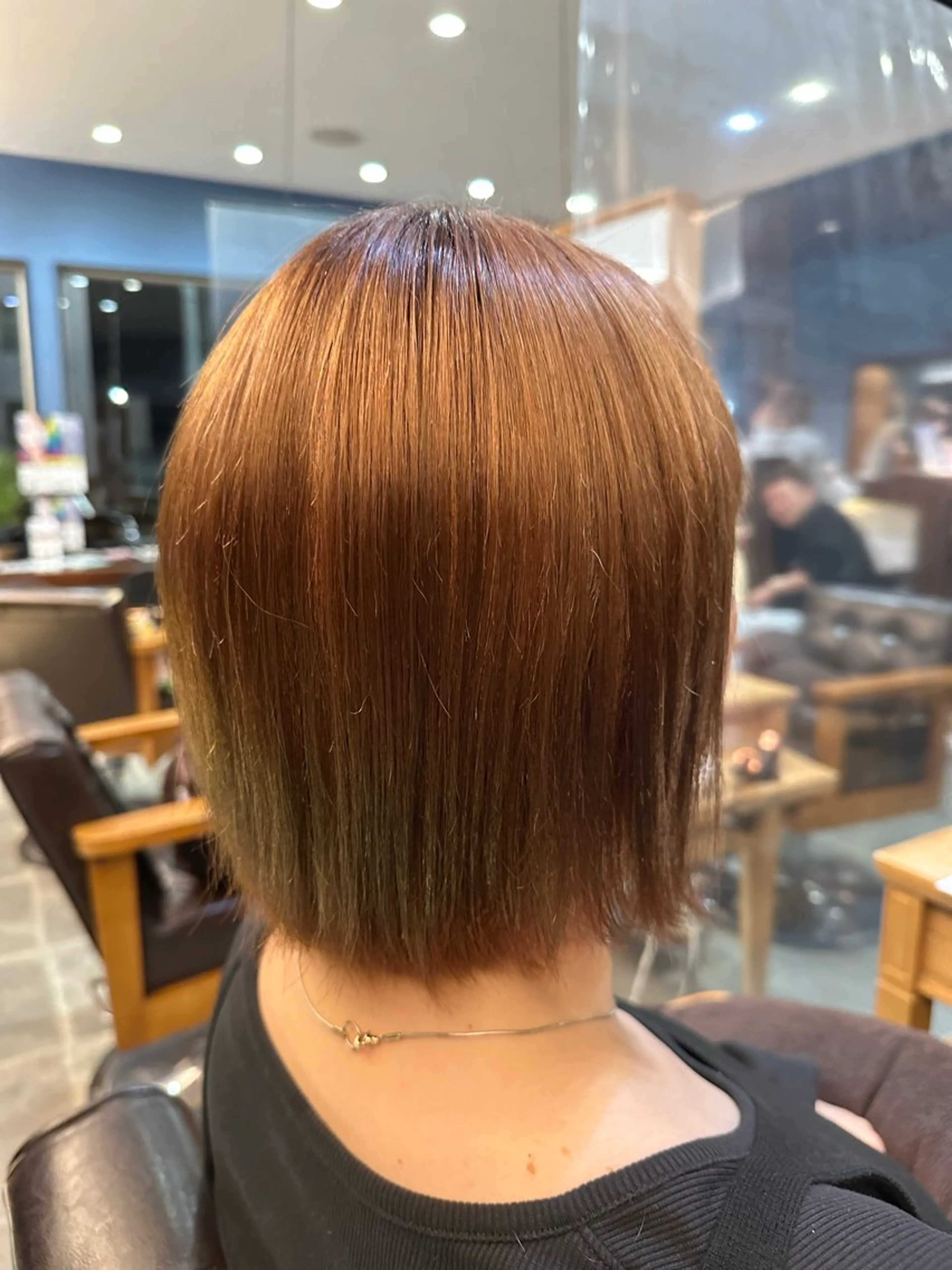 ミディアム カット ヘアカラー トリートメント 🎀Kubu大橋 夏夢🎀のヘアスタイル