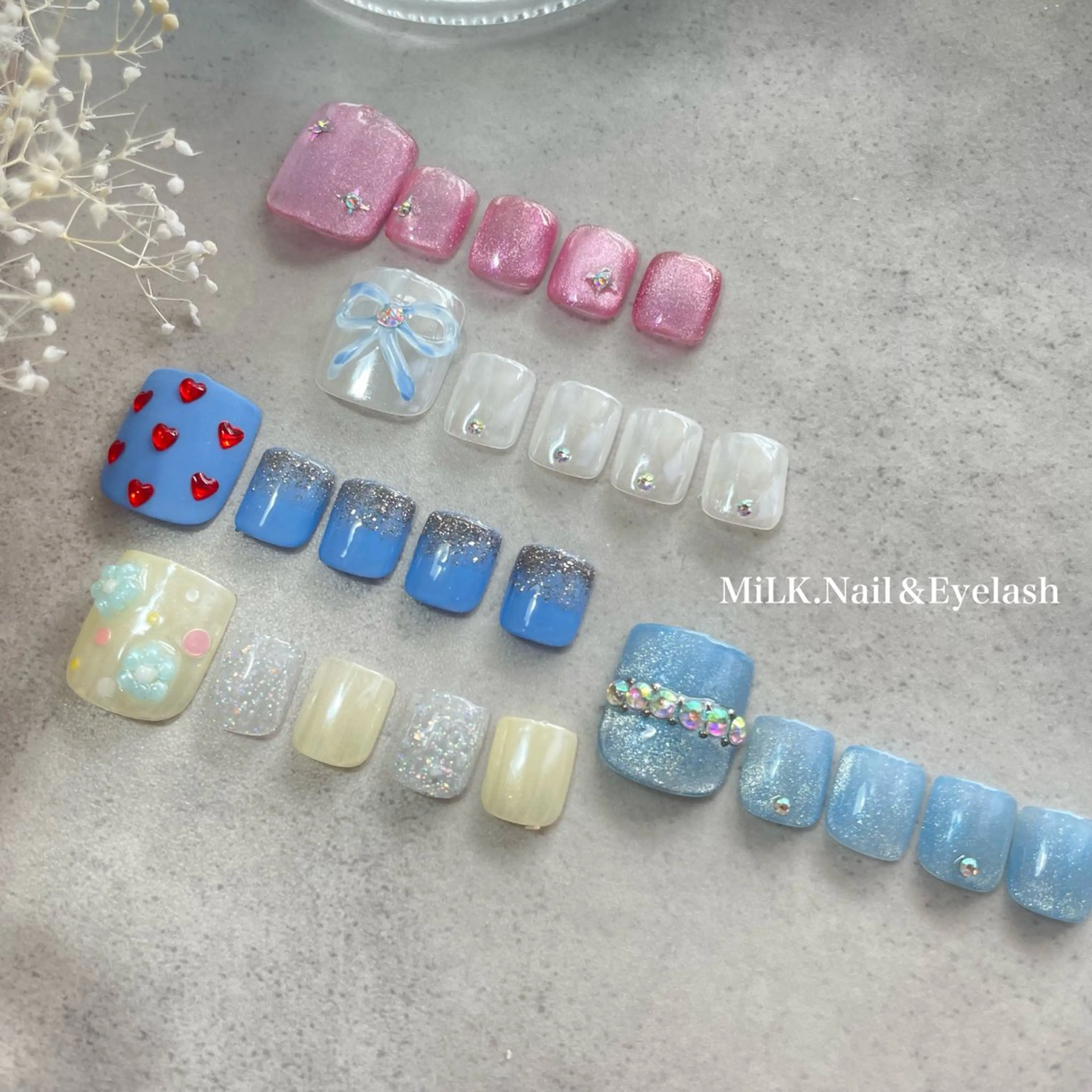 ネイル フットネイル フットネイル MiLK.   Nail&Eyelash所属・MiLK. wakaのマツエク・マツパデザイン