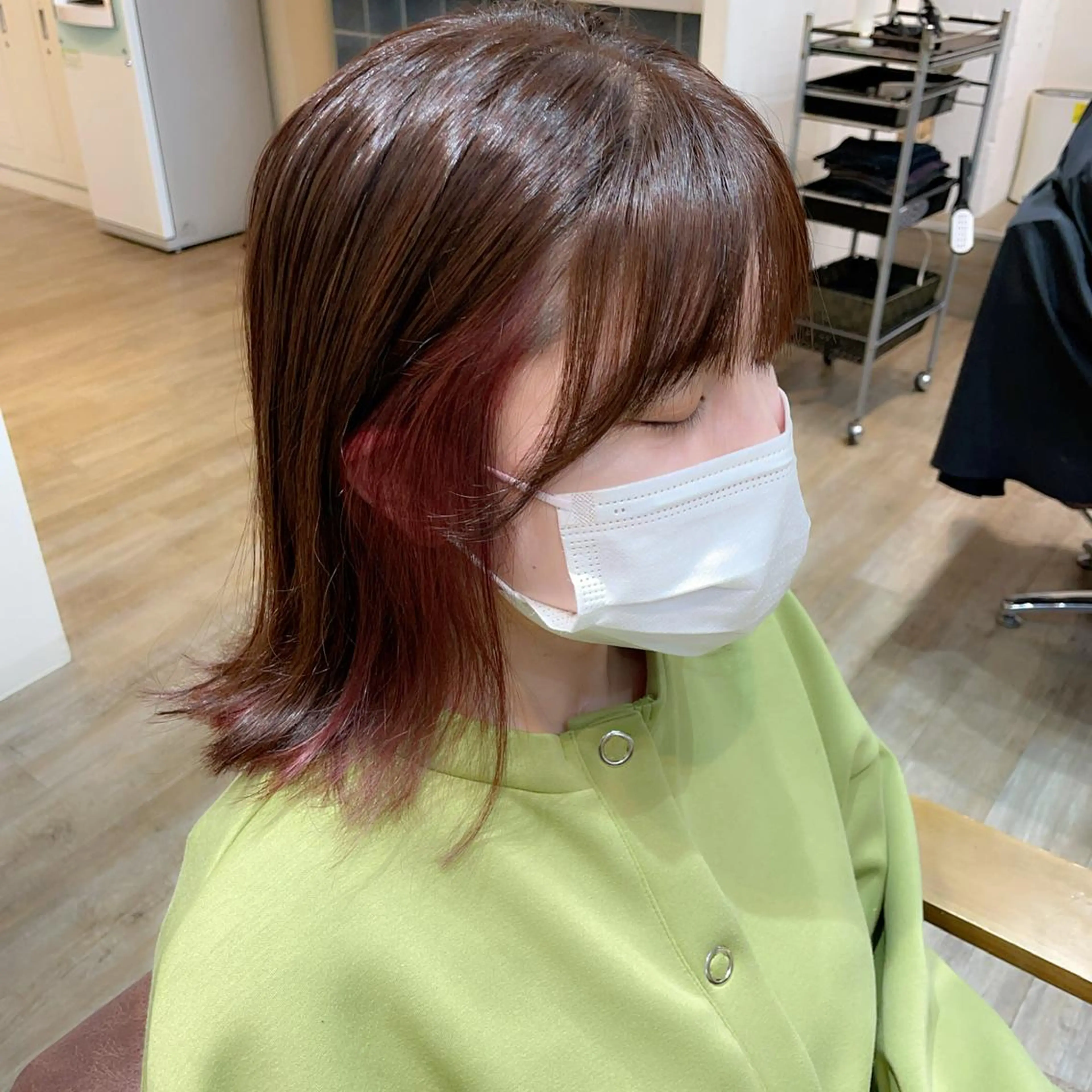 ミディアム カラー ヘアカラー 🕊miki モテ髪🫧のヘアスタイル