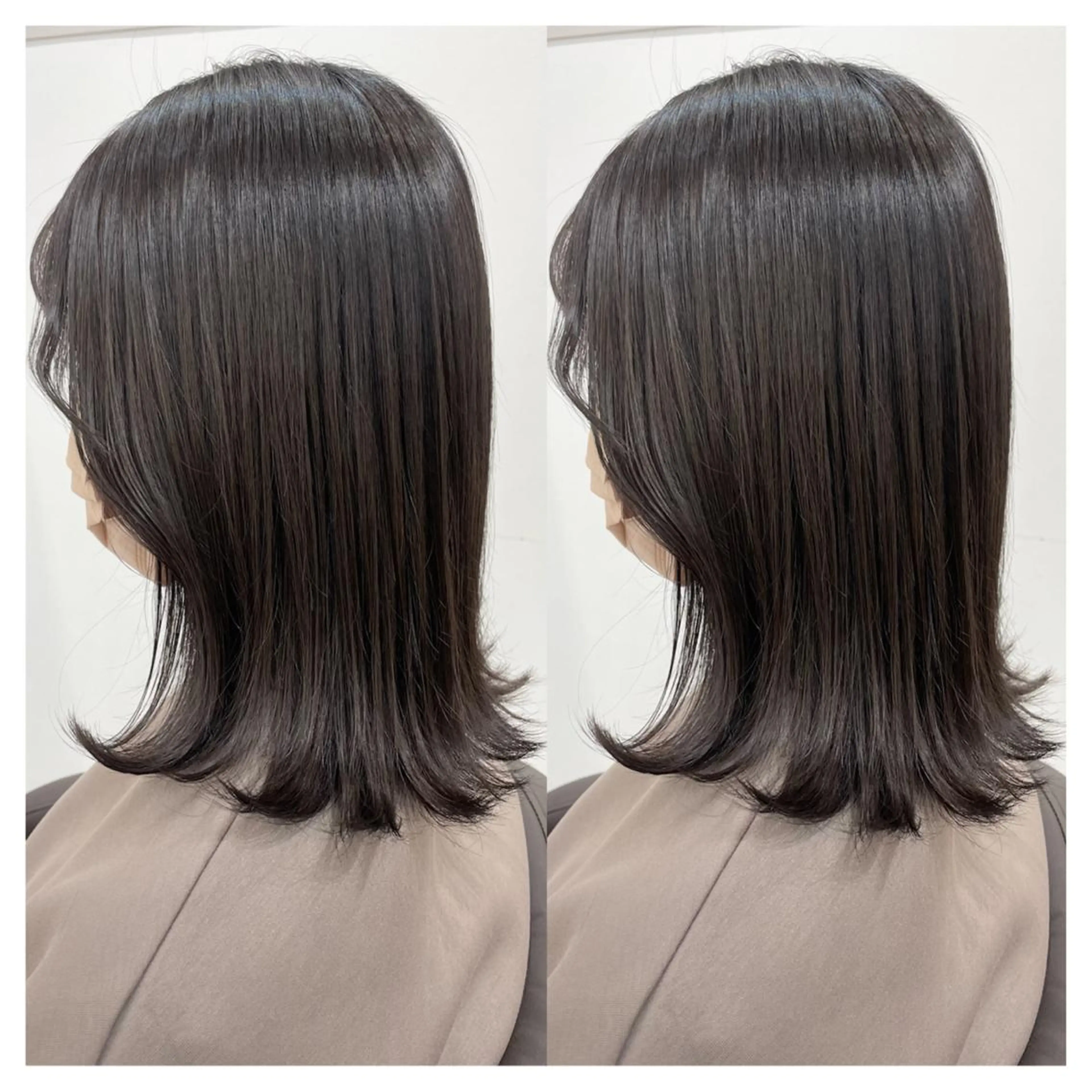 ミディアム カラー カット ヘアカラー トリートメント 村山 茉衣のヘアスタイル
