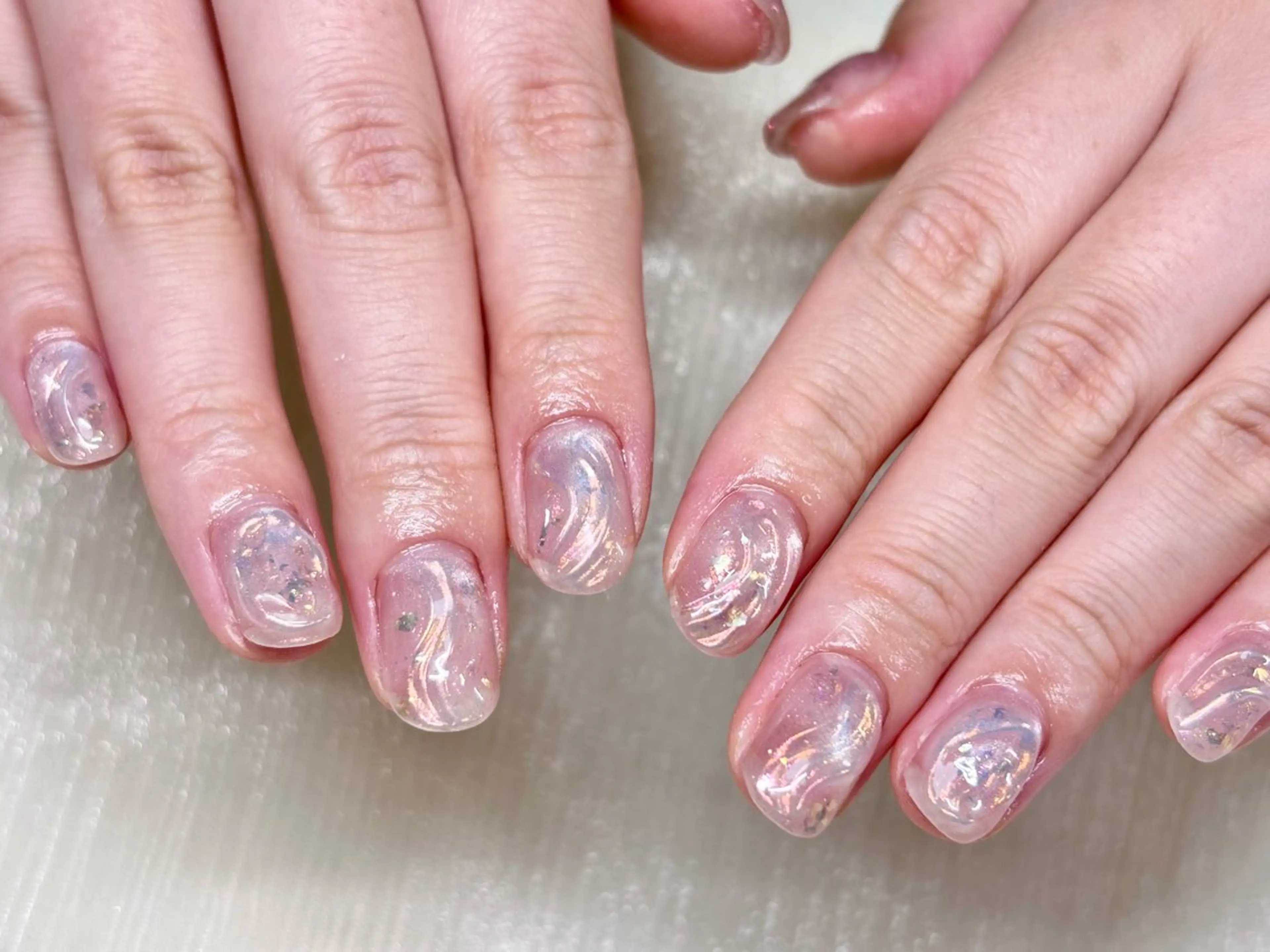 ネイル ニュアンスネイル 春ネイル N.KIRARI hanaのネイルデザイン