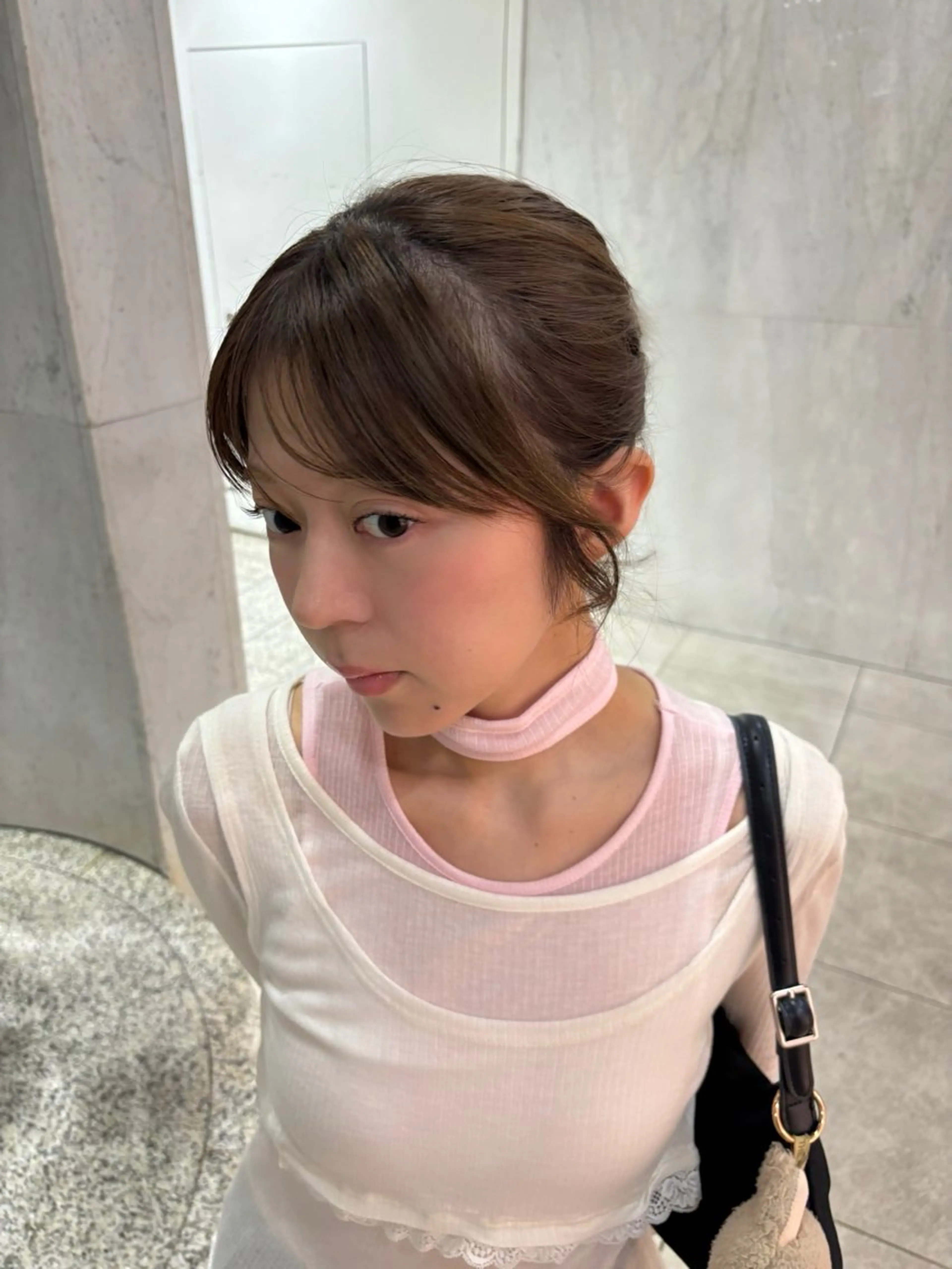 ミディアム カラー カット ヘアカラー riria/ショート /ブラウンカラー🎀のヘアスタイル