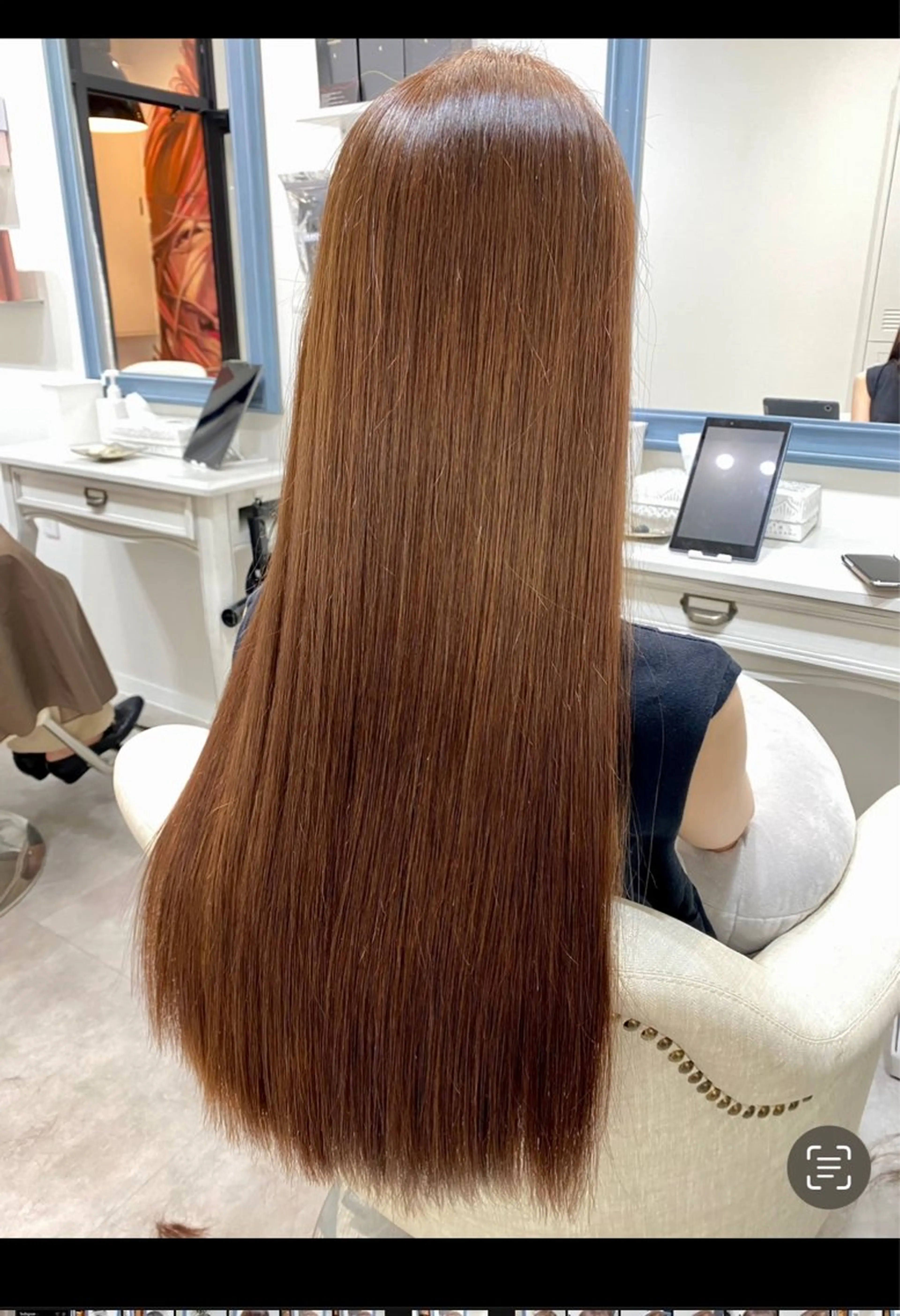 ロング 髪質改善 クセ、艶にお悩みの方 ブリーチ毛にも縮毛可のヘアスタイル