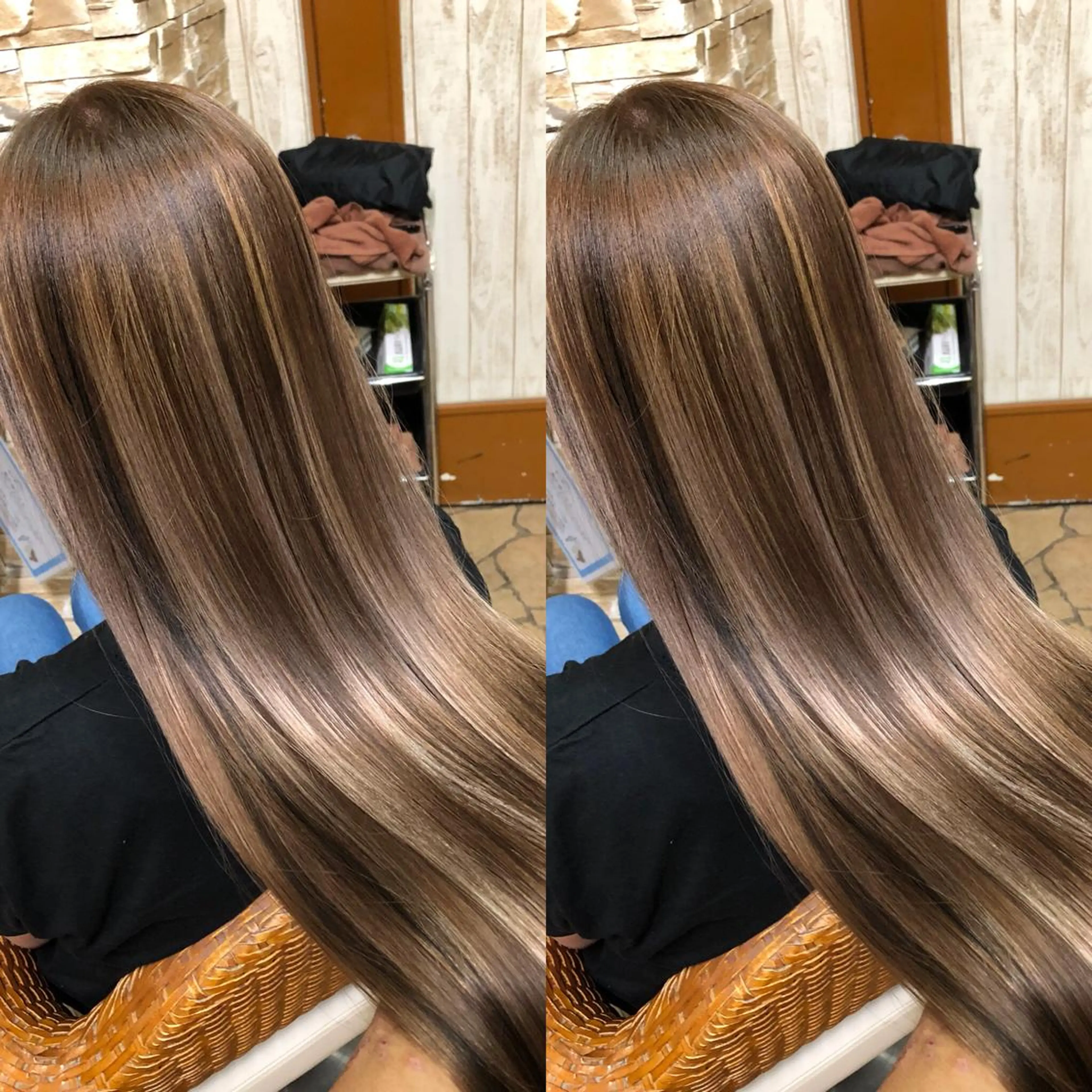 ロング カラー kr2s アメ村のヘアスタイル