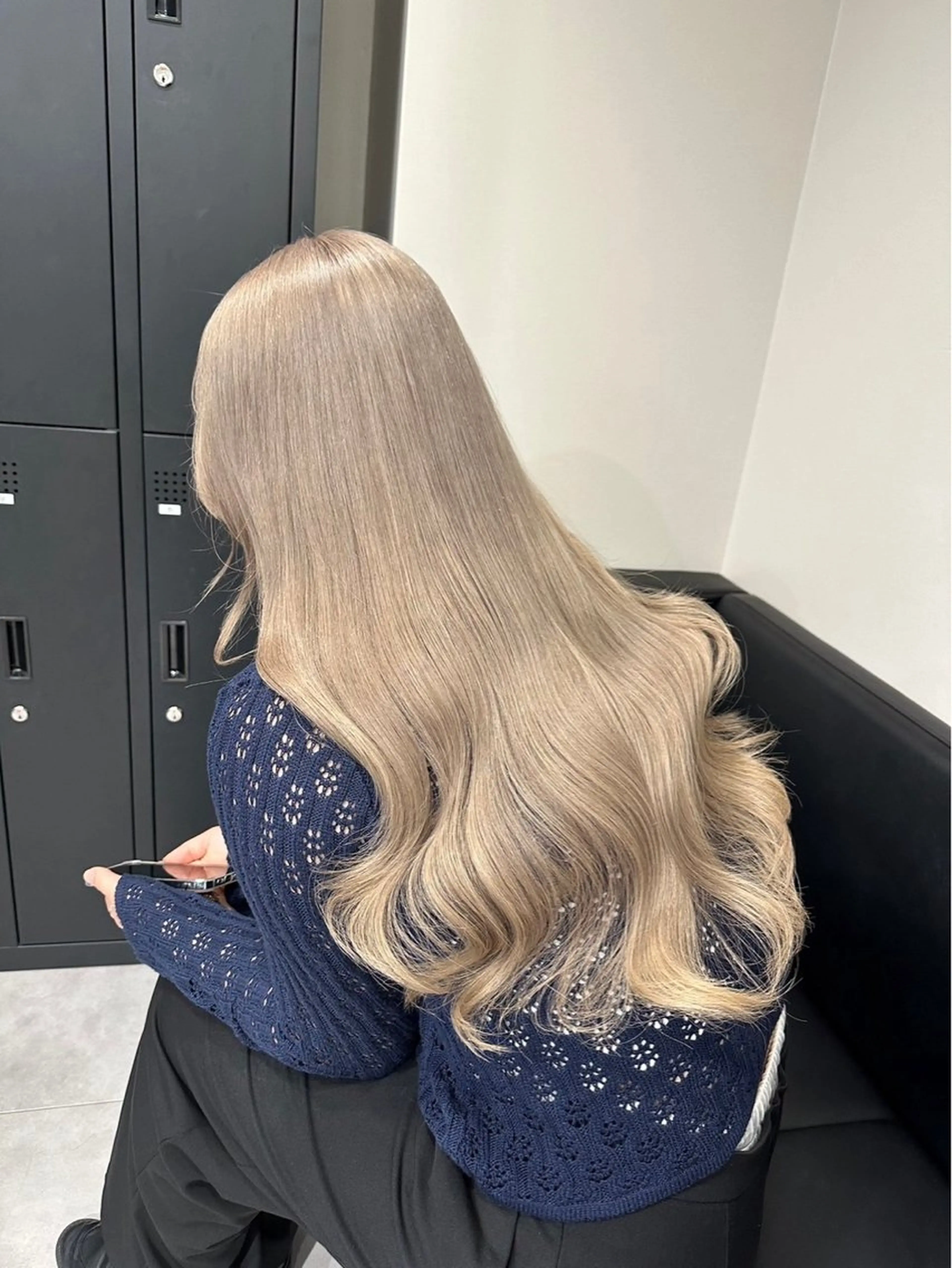 ロング ハイトーン/ケア ブリーチ/sEnAのヘアスタイル