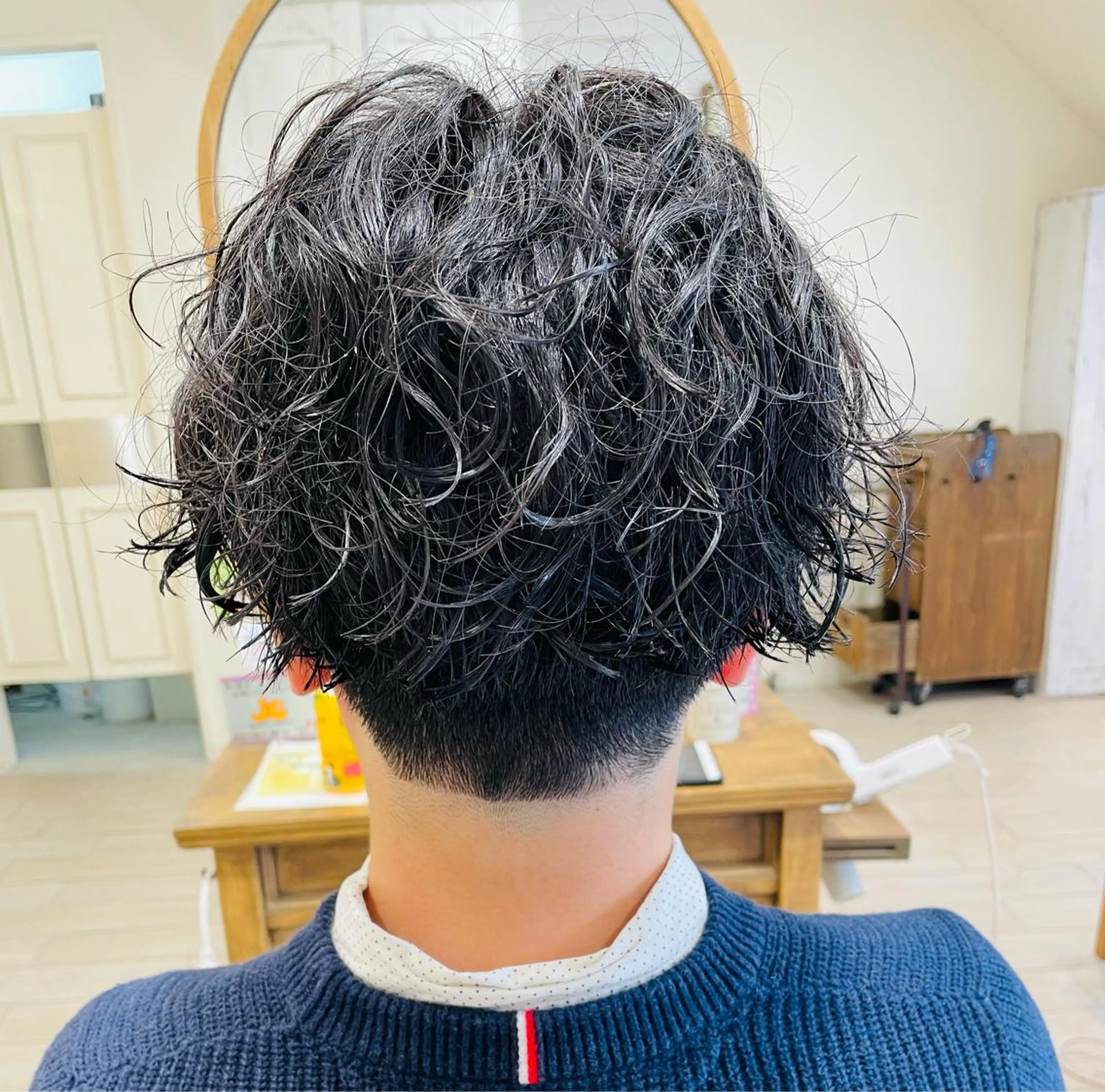 ショート パーマ メンズ カット パーマ すげ さやかのヘアスタイル